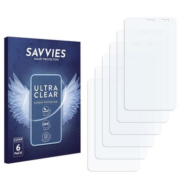 Savvies Schutzfolie für HP Slate 7 Voicetab Ultra 3900ns, Displayschutzfolie, 6 Stück, Folie klar