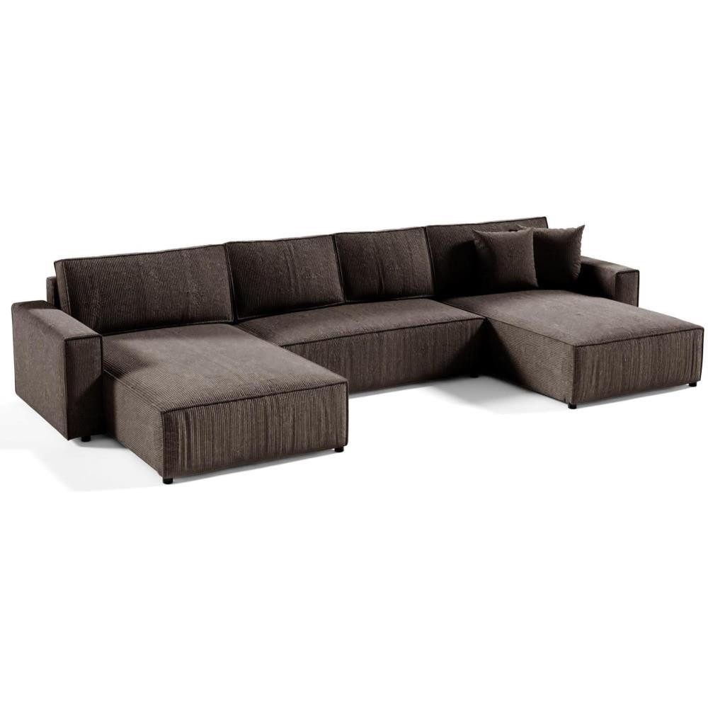 Beautysofa Ecksofa U-Form Parys, mit Schlaffunktion, günstig online kaufen