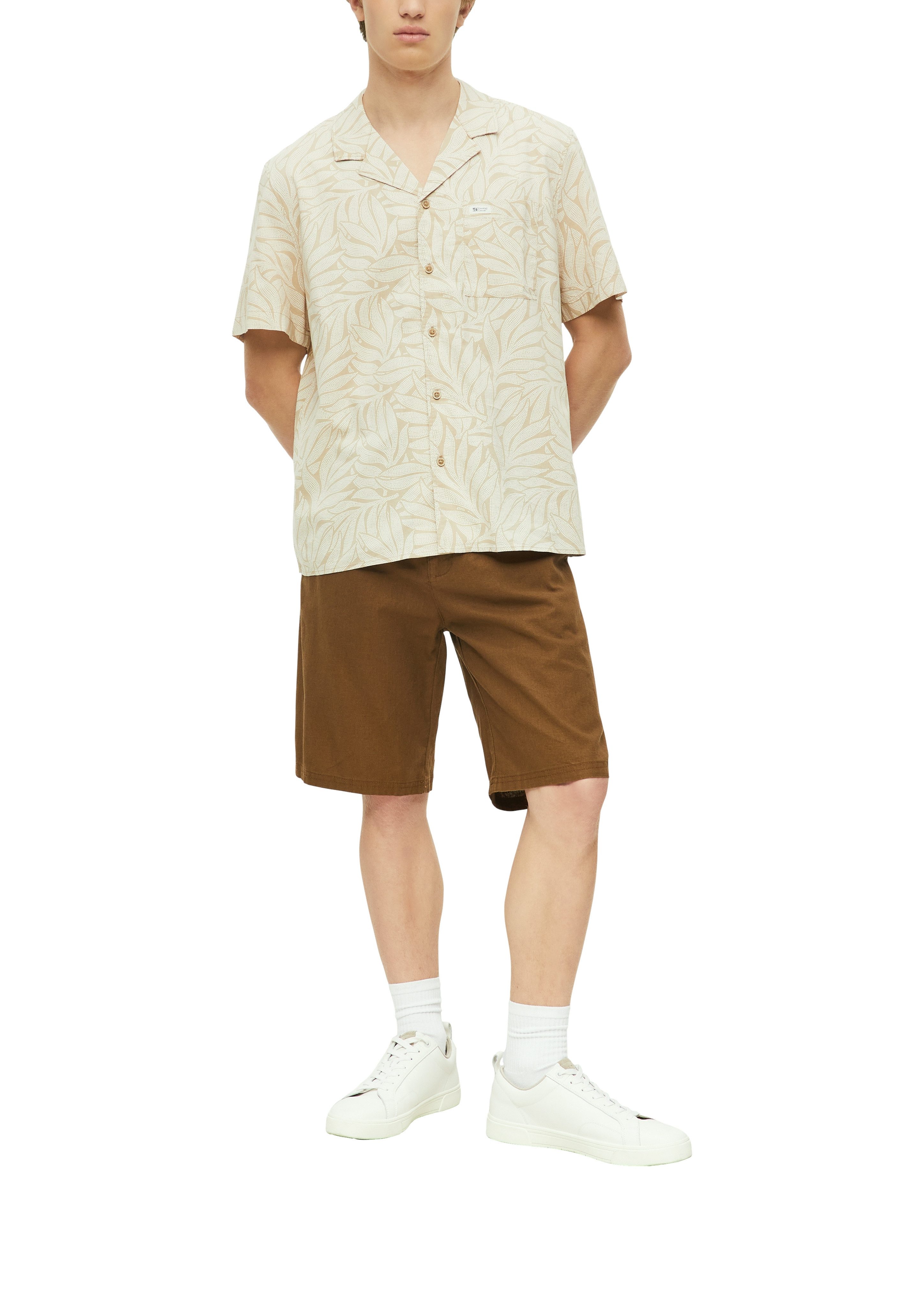 s.Oliver Hawaiihemd Sommerhemd in floraler Optik
