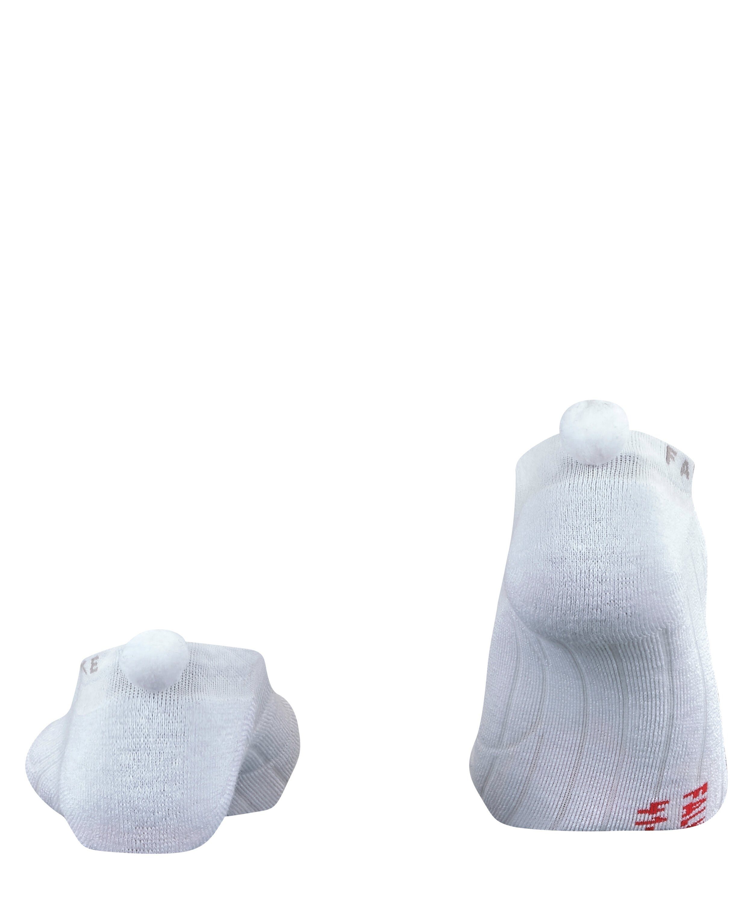 FALKE mittelstarker white Polsterung für GO2 Pompom Spikeschuhe (1-Paar) Sportsocken (2000) mit