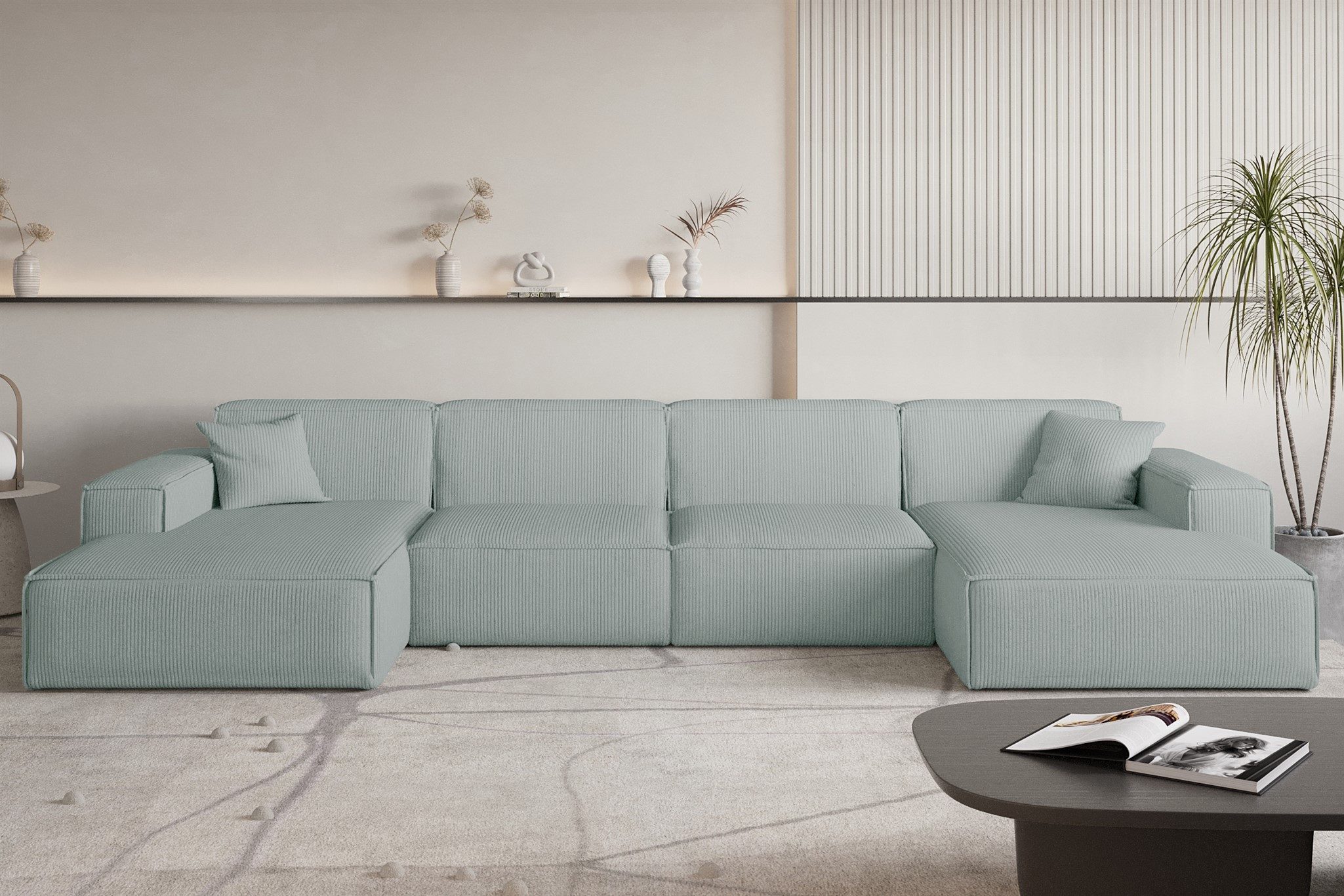 Fun Möbel Wohnlandschaft Sofa U-Form CELES günstig online kaufen