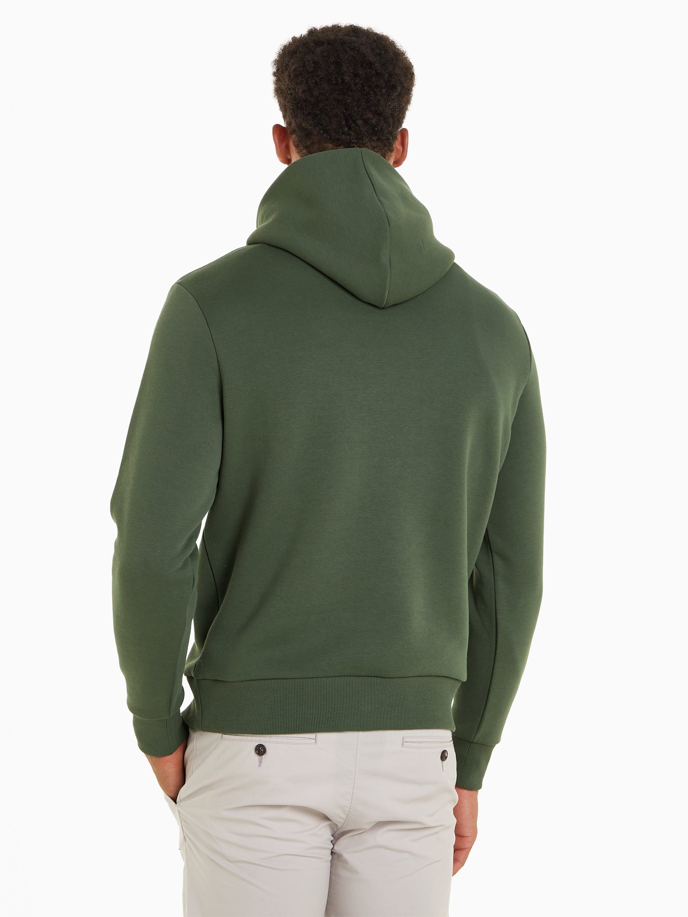 Calvin Klein Kapuzensweatshirt SQUARE mit LOGO Markenlabel HOODIE Thyme