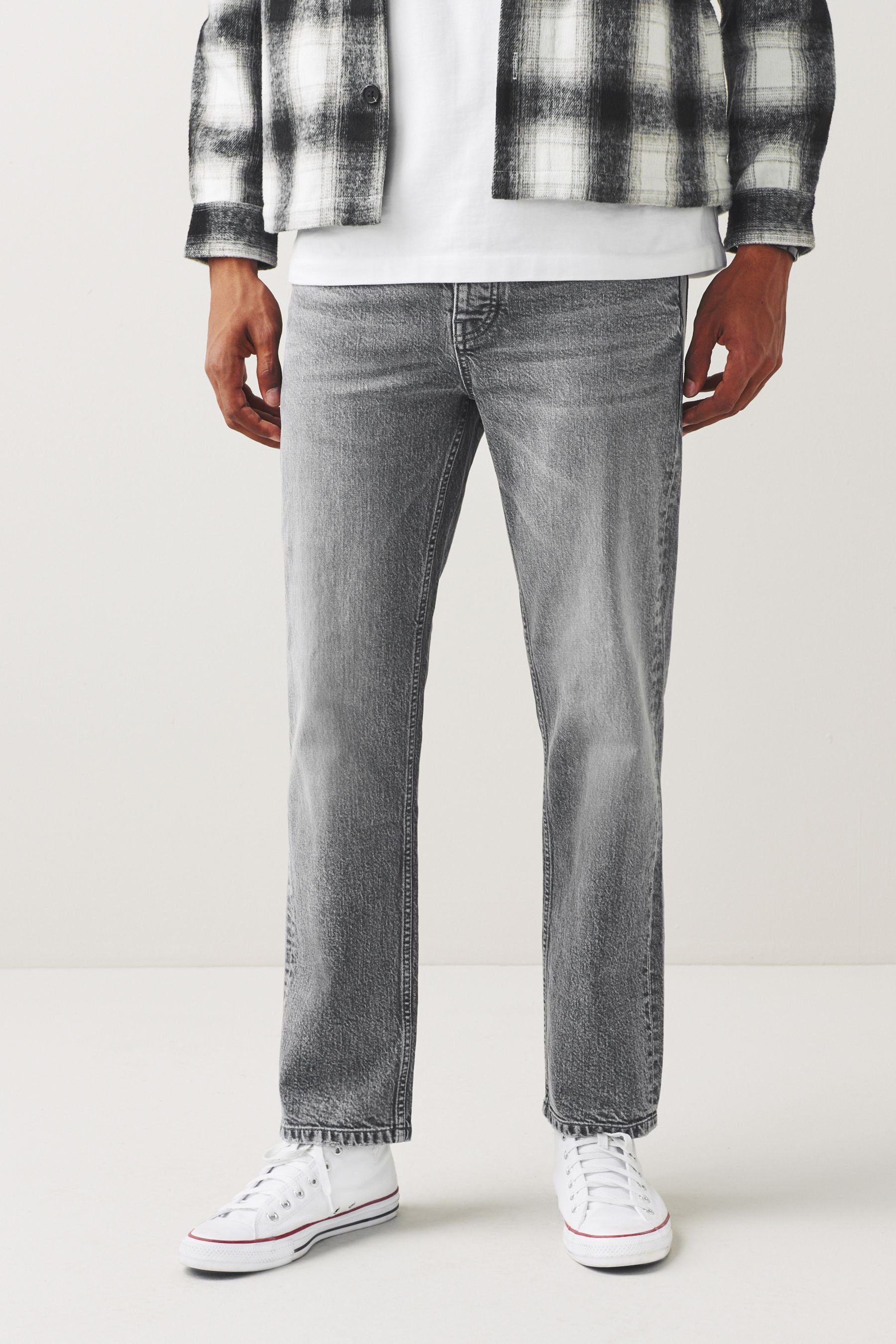 Next Straight-Jeans (1-tlg) Grey