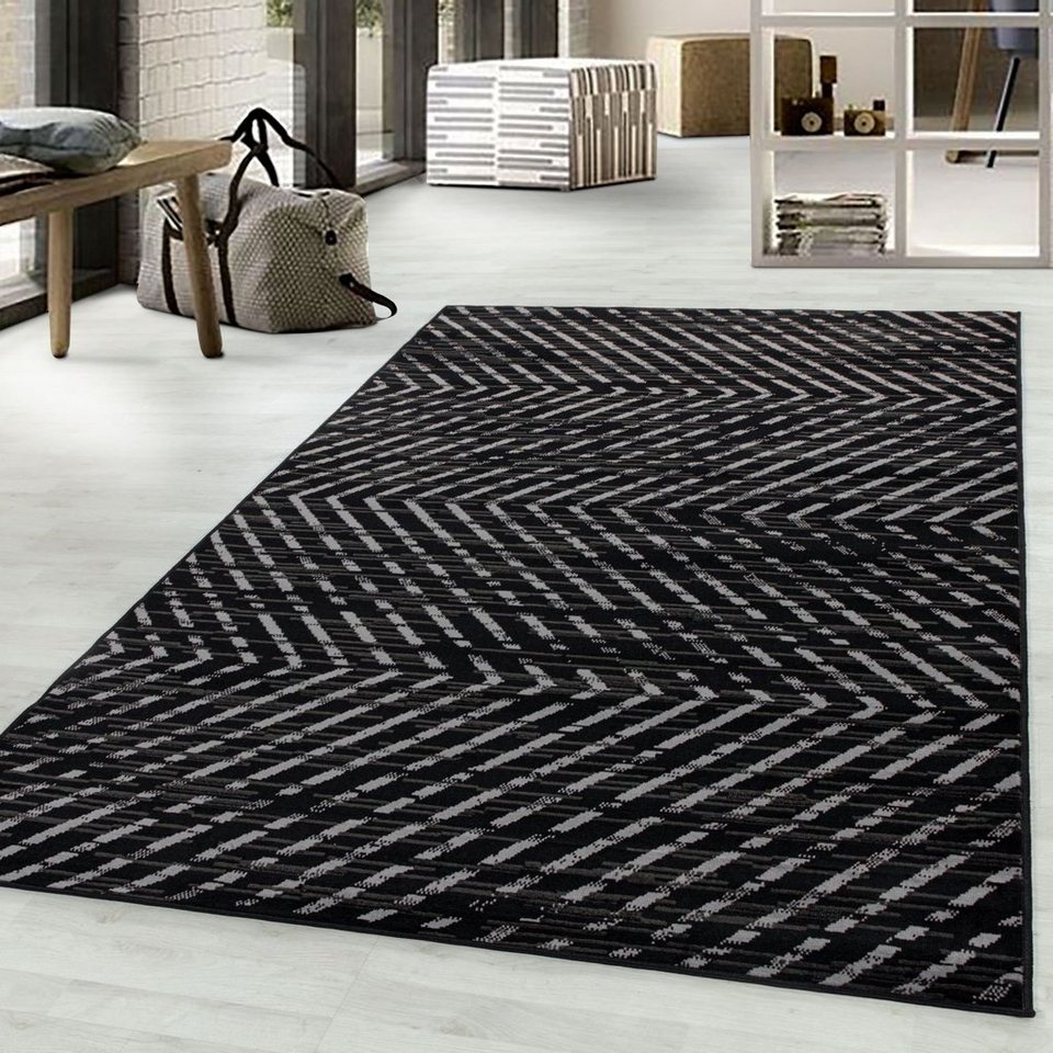 Teppich Teppich BASE BLACK, SchönesWohnen24