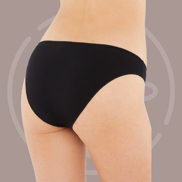 Dagi Bikinislip Bikinislip Damen-Unterwäsche aus Baumwolle, 3er Pack Basic-Slips