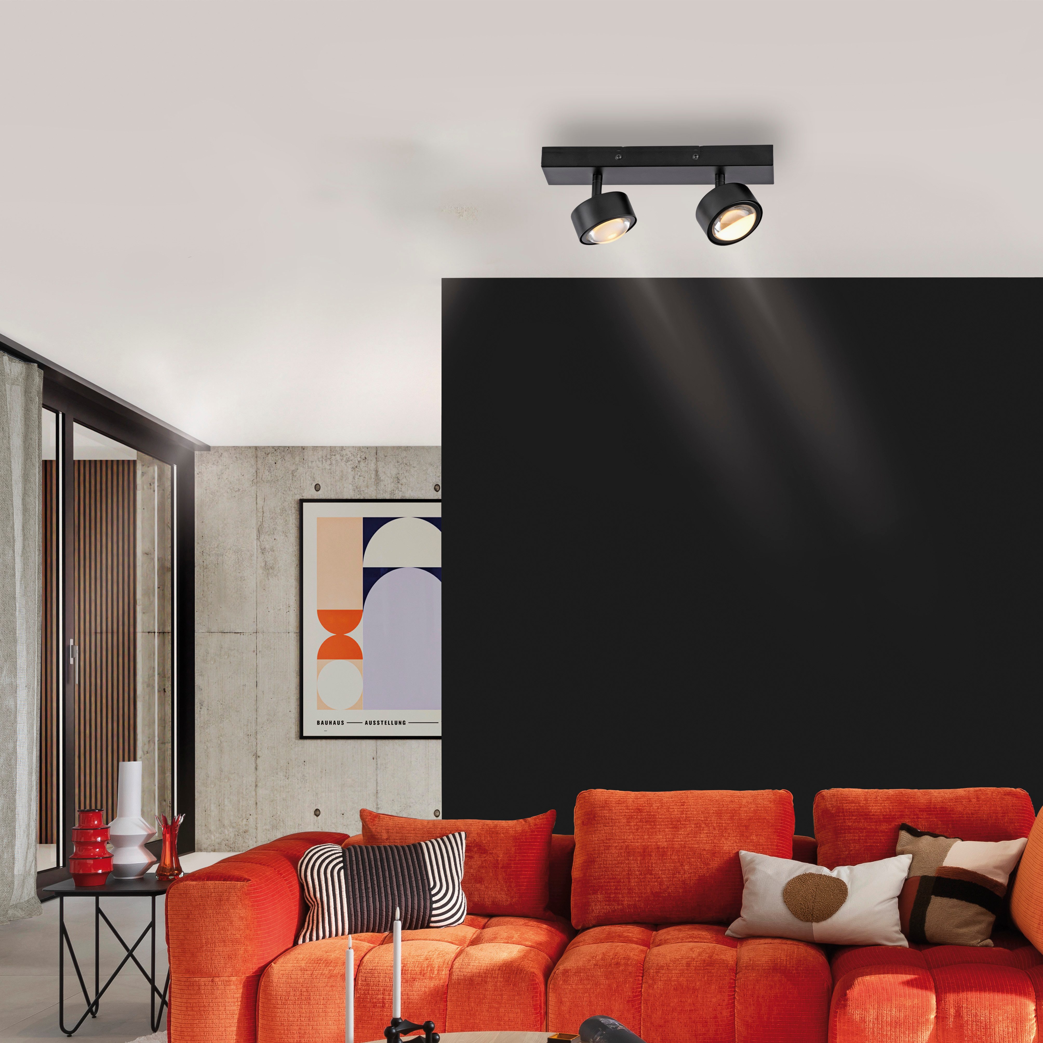 SCHÖNER WOHNEN-Kollektion LED Deckenleuchte KULU, LED wechselbar, Warmweiß, SCHÖNER WOHNEN Kollektion, dreh- und schwenkbar