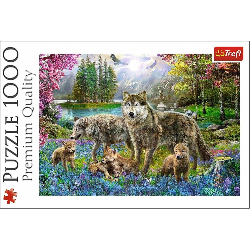 Trefl Puzzle Puzzle Wolf Familie 1000 Teile, Puzzleteile günstig online kaufen