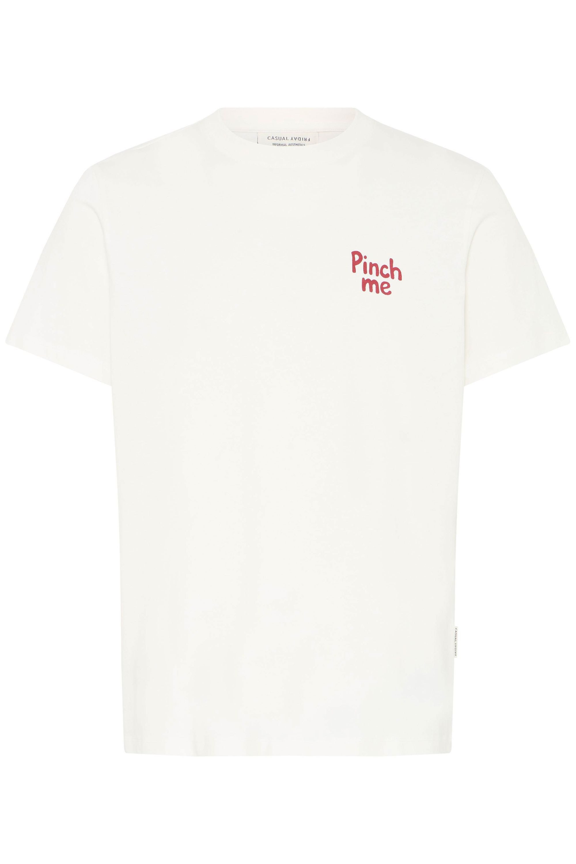 Casual Friday Rundhalsshirt CFOksvoll Klassisches T-Shirt mit Backprint