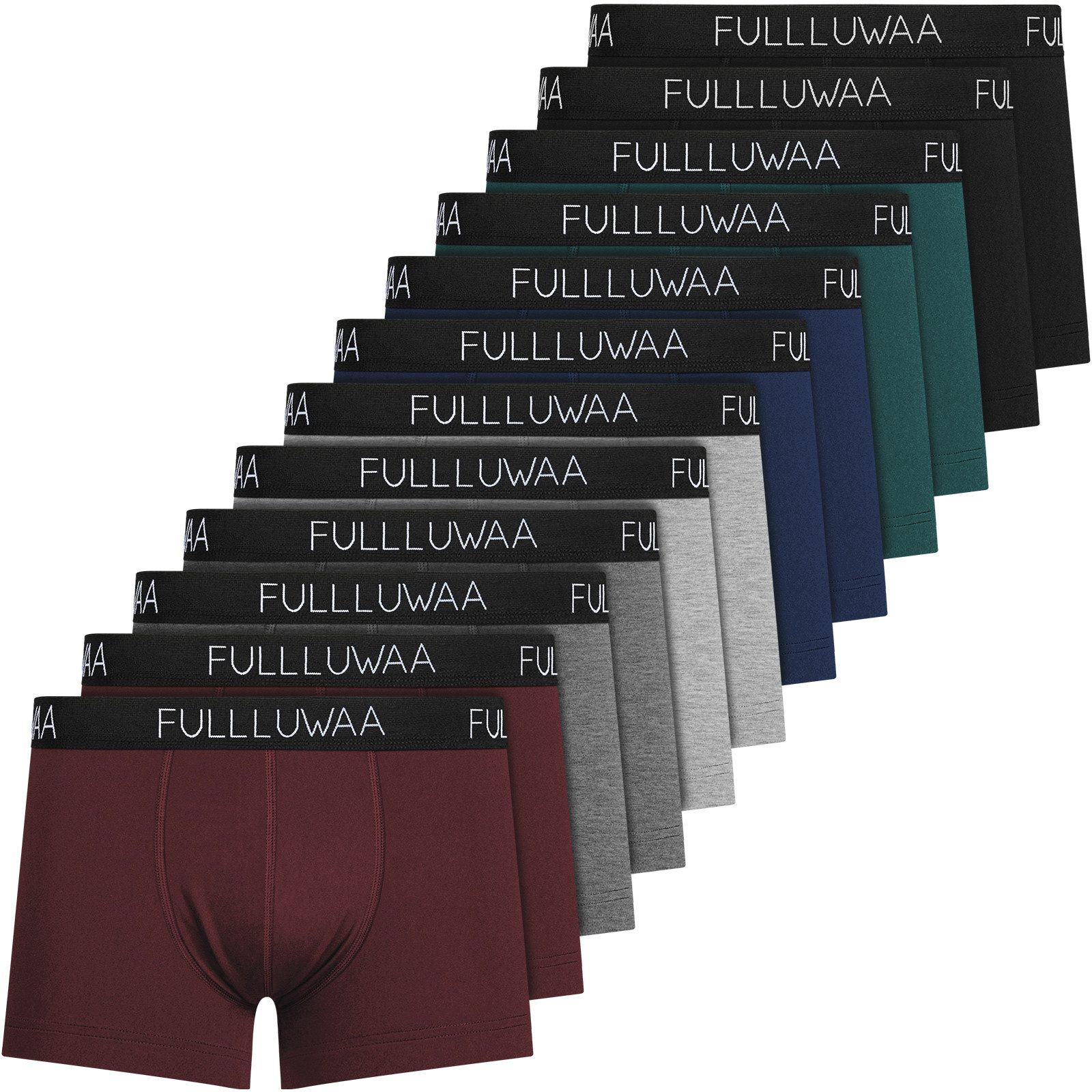 Fullluwaa Boxershorts Herren Boxershorts 12er Pack – Bequeme Unterhosen (12 günstig online kaufen