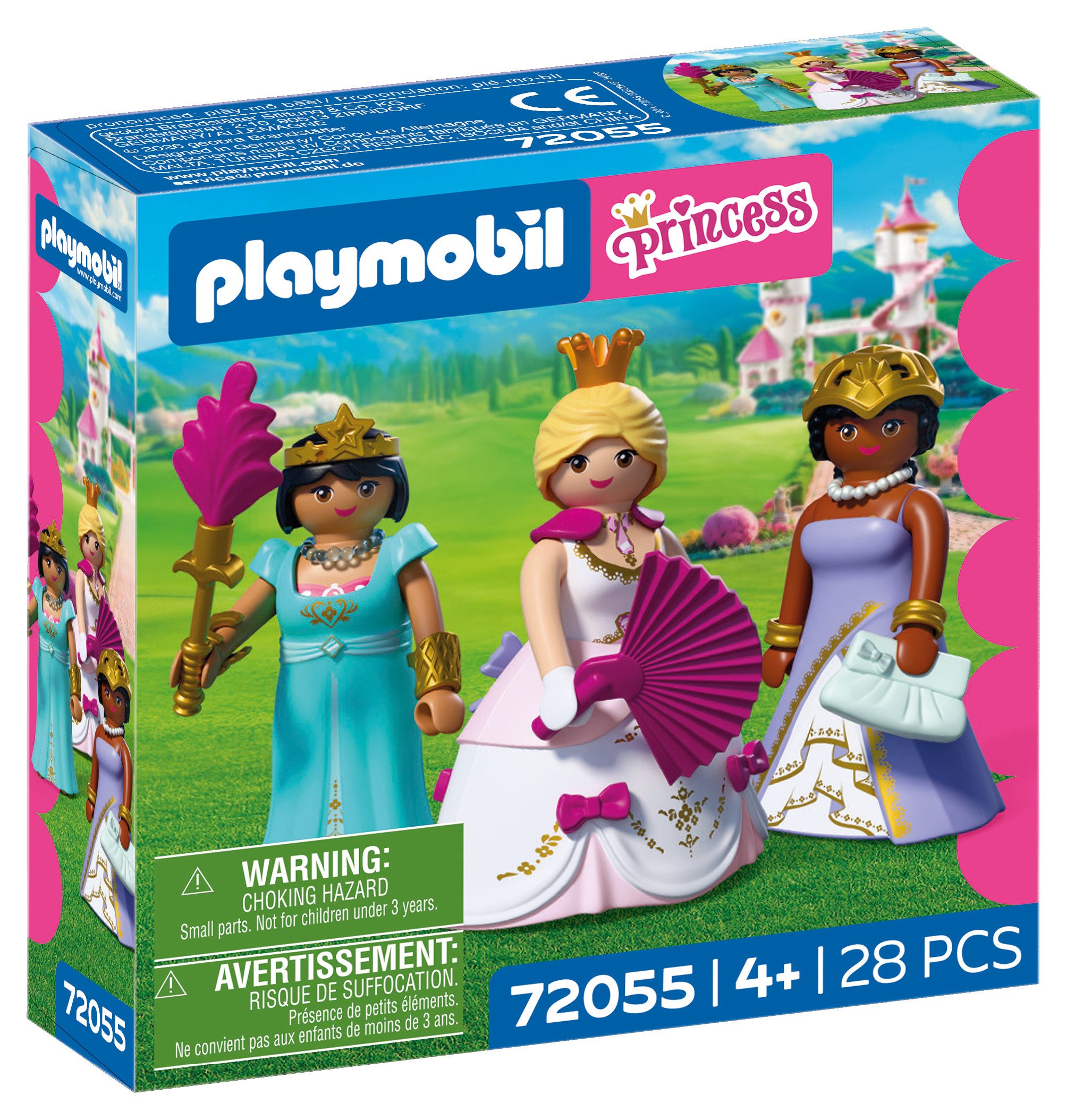 Playmobil® Drei Prinzessinnen (72055), Princess Konstruktions-Spielset, (28 St), Made in Europe