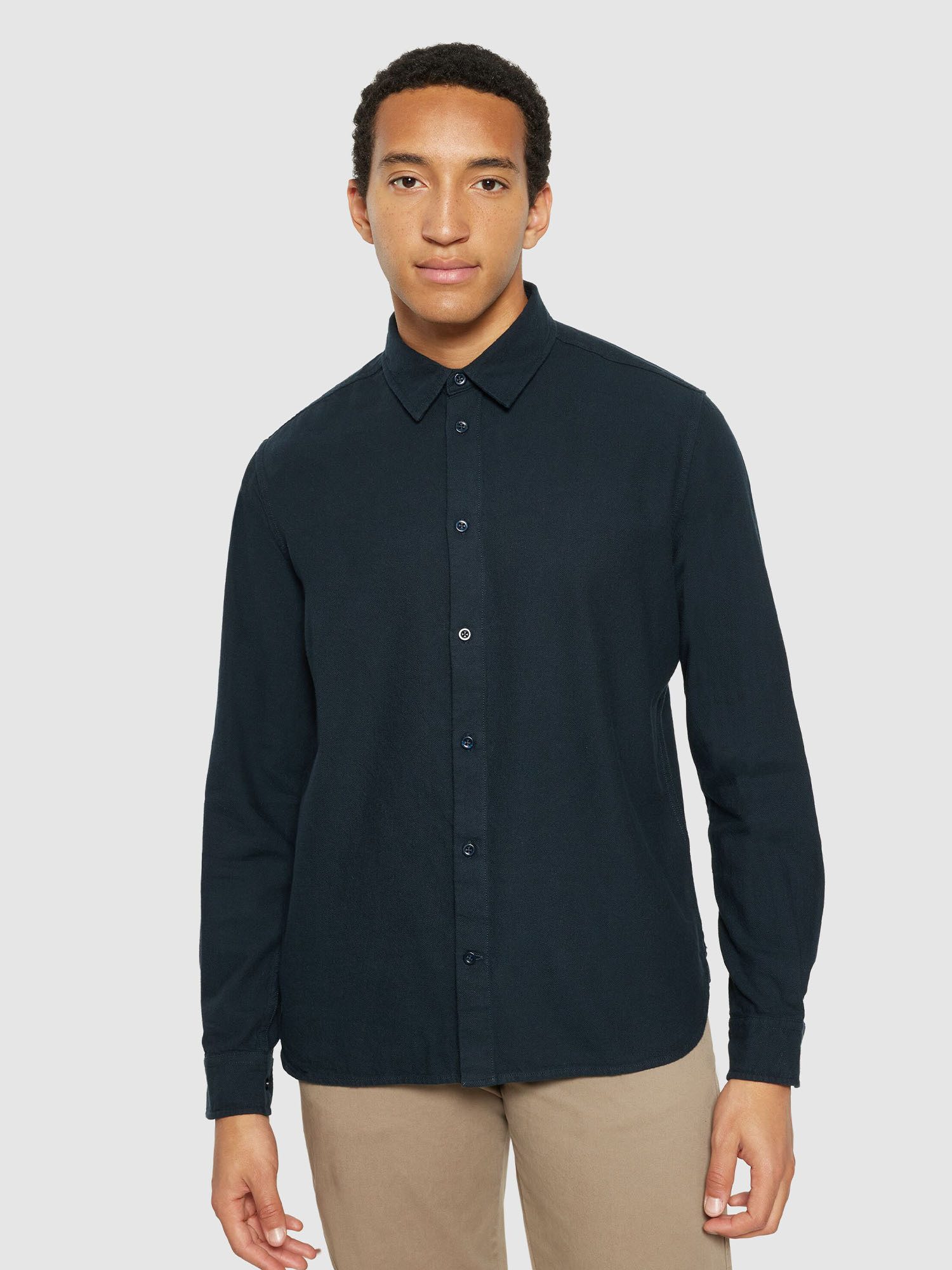 KnowledgeCotton Apparel Flanellhemd Dune Regular Flannel Shirt