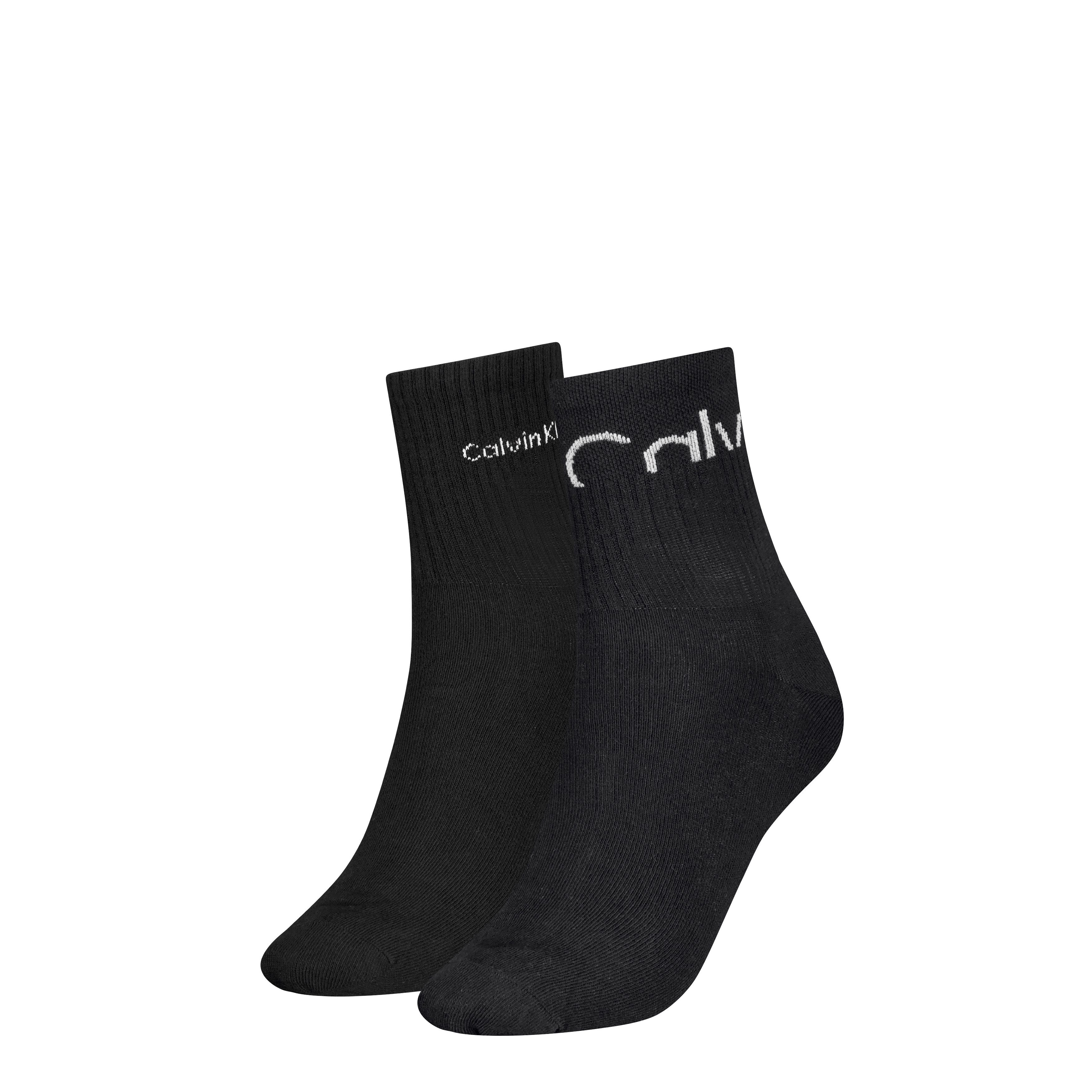 Calvin Klein Jeans Socken CKJ WOMEN SHORT SOCK 2P CUT LOGO (2er Pack) günstig online kaufen