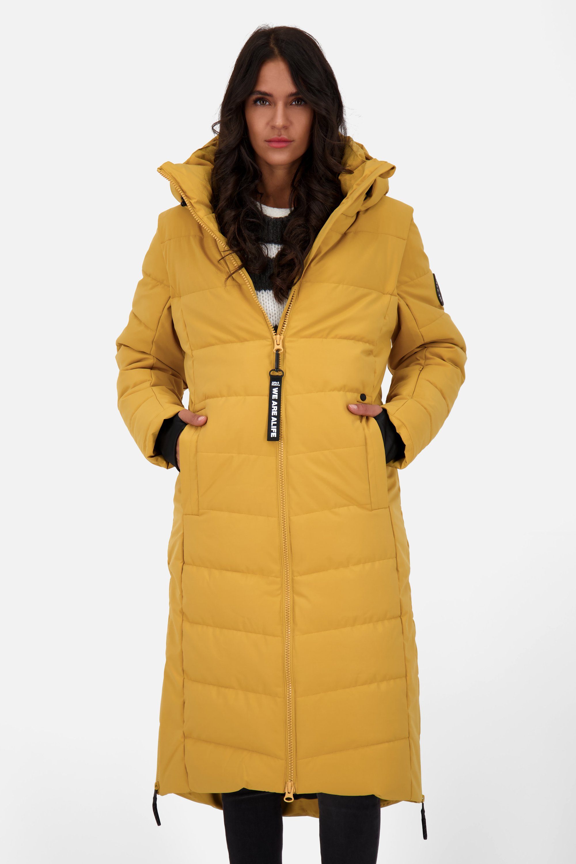 Winterjacke Coat Steppjacke, Alife A & Kickin Winterjacke Puffer camel NellyAK Damen