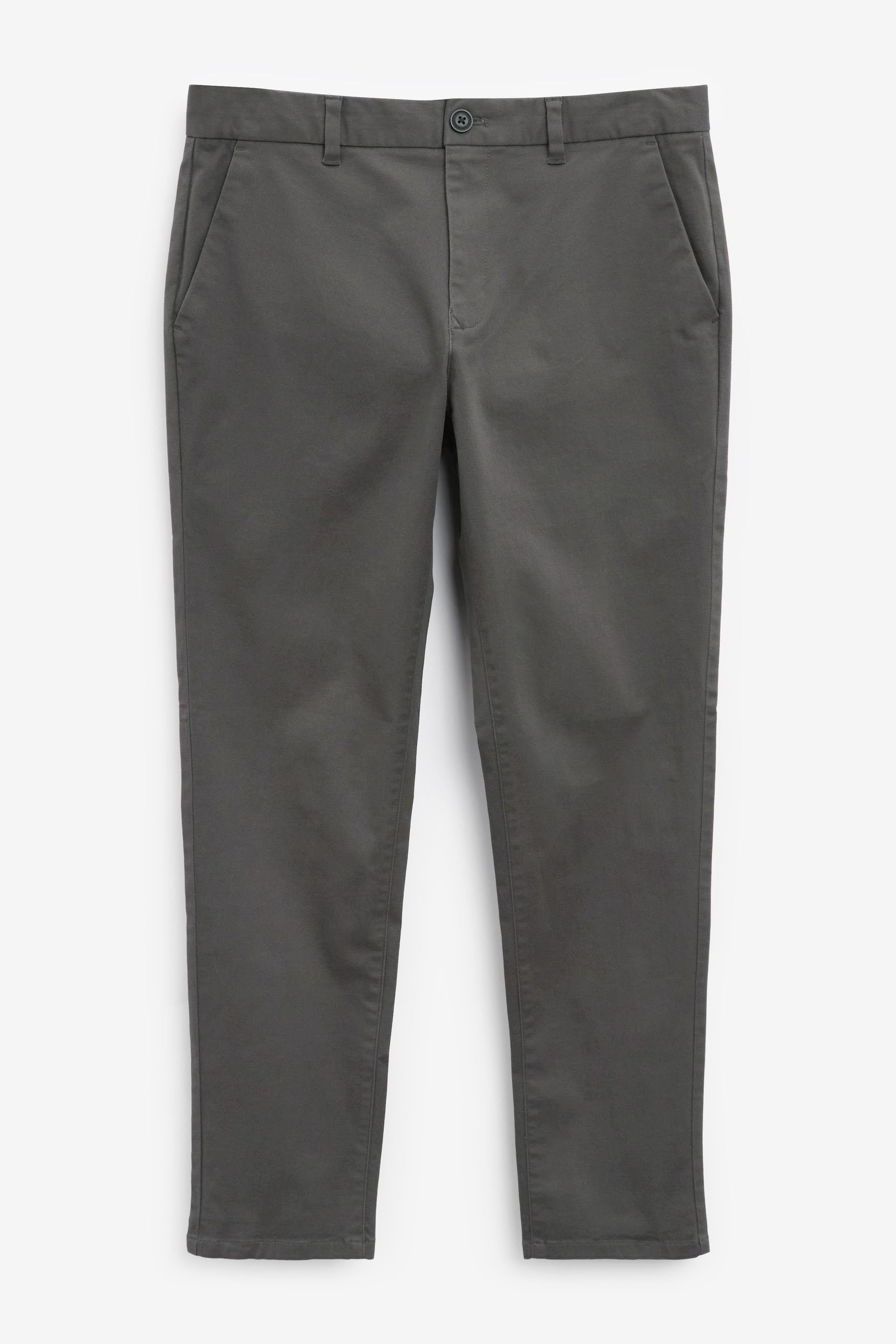 Chinohose (1-tlg) Stretch Next Dark Grey Chinohose mit