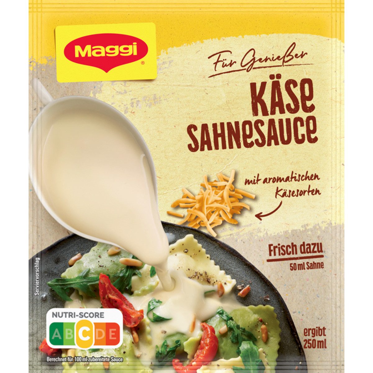 MAGGI Saucen, Maggi Für Genießer Käse Sahne Sauce mit aromatischen Käsesorten 35g