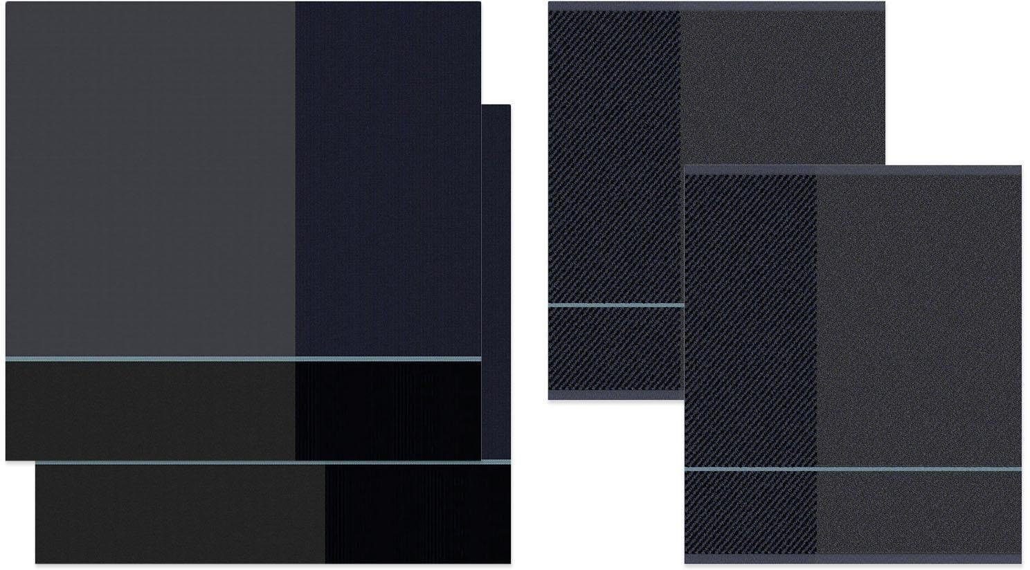 DDDDD Geschirrtuch Blend, (Set, 4-tlg), Combiset_ 2 Küchentücher & 2 Geschi günstig online kaufen