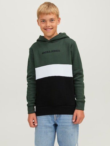 Jack & Jones Junior Hoodie JJEREID BLOCKING SWEAT HOOD SN JNR Mountain View