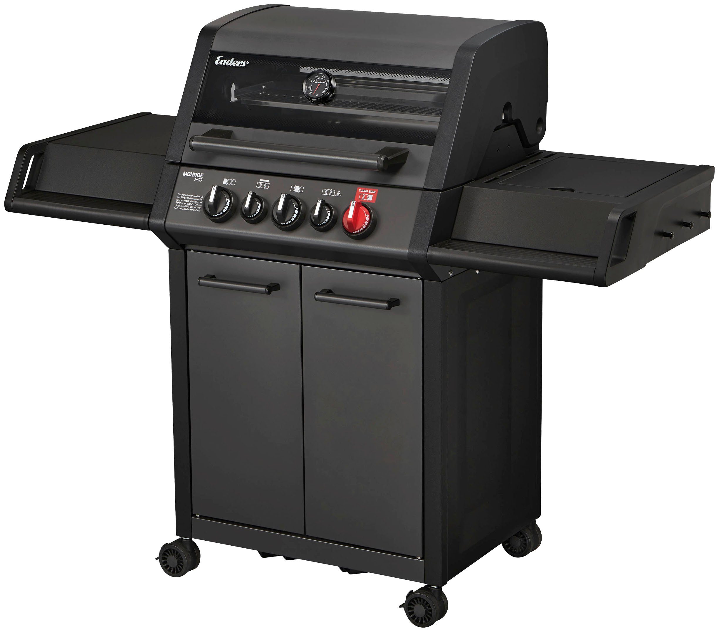 Enders® Gasgrill Monroe Pro 3 SIK Turbo Shadow, BxH: 143,5x118,5 cm