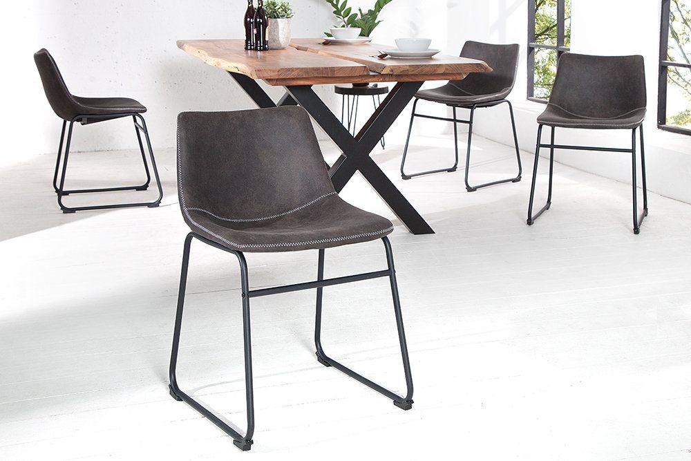 riess-ambiente Stuhl DJANGO vintage grau, Esszimmer günstig online kaufen