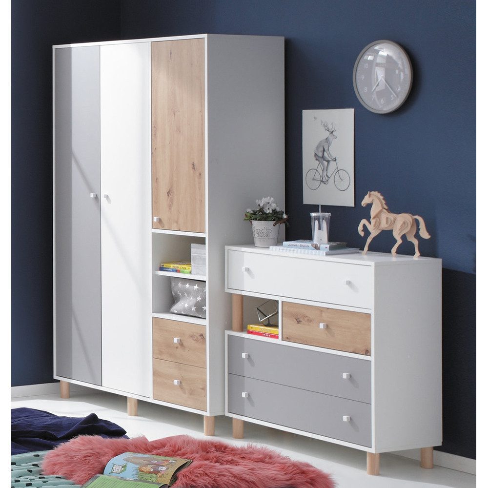 Lomadox Jugendzimmer-Set FAIRFAX-133, (Sparset, 2-tlg), Kleiderschrank und günstig online kaufen
