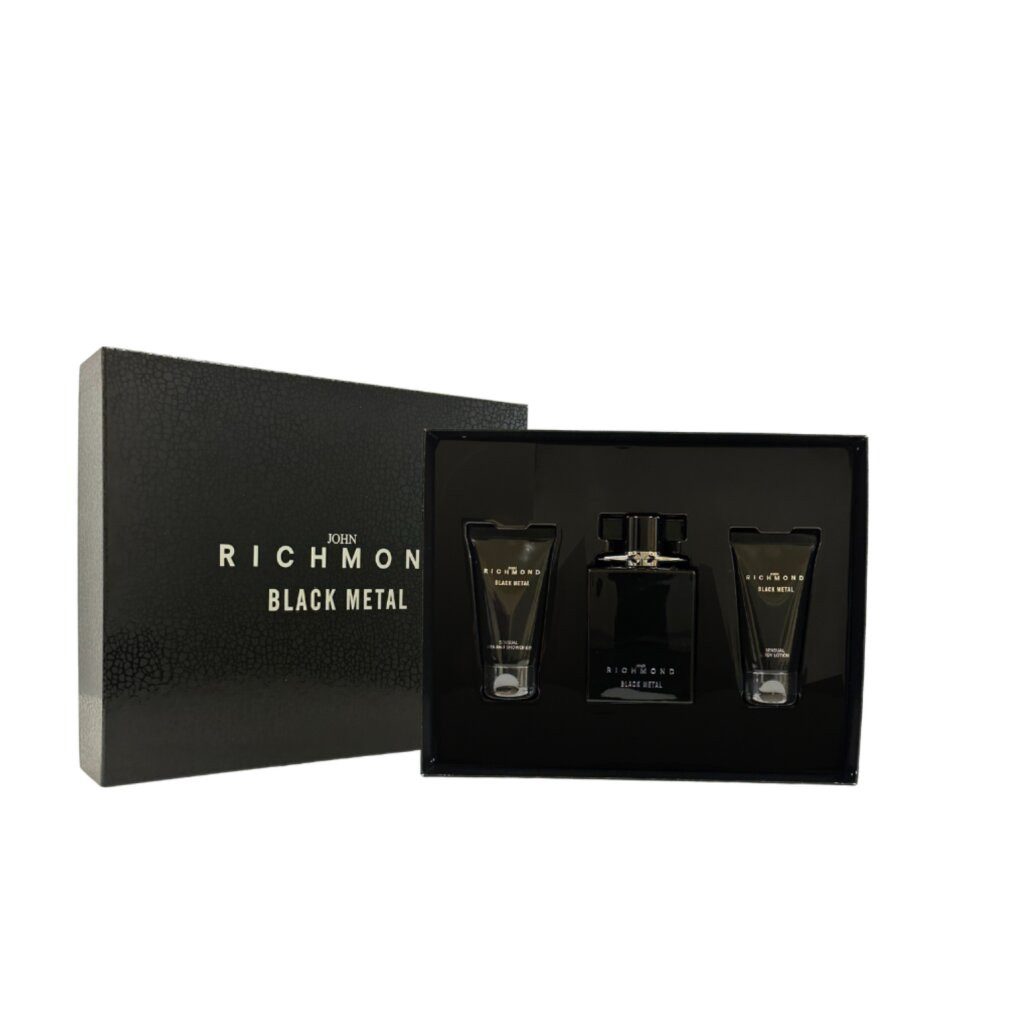John Richmond Duft-Set Set : Black Metal Natural Shower Gel 50ml, Body Lotion 50ml, EdP 100ml