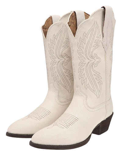 Ariat HERITAGE R TOE STRECHFIT Weiß Ковбойські Damen Westernreitstiefel