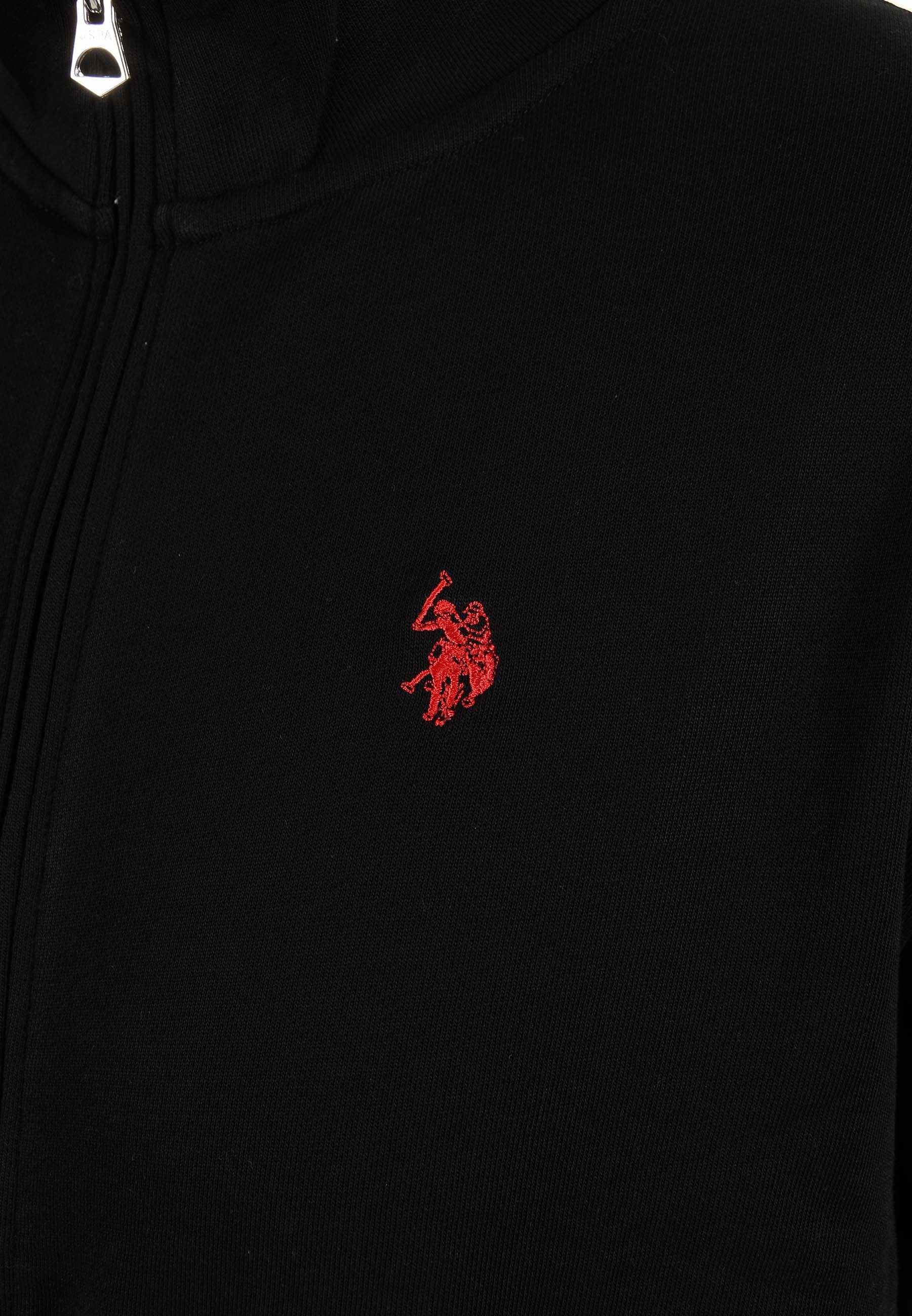 U.S. Polo Assn. Sweatjacke Stehkragenpullover USKiian – Herren Full-Zip Pullover Aus 100 % Baumwolle – weich und formstabil – Bild 5 von 5