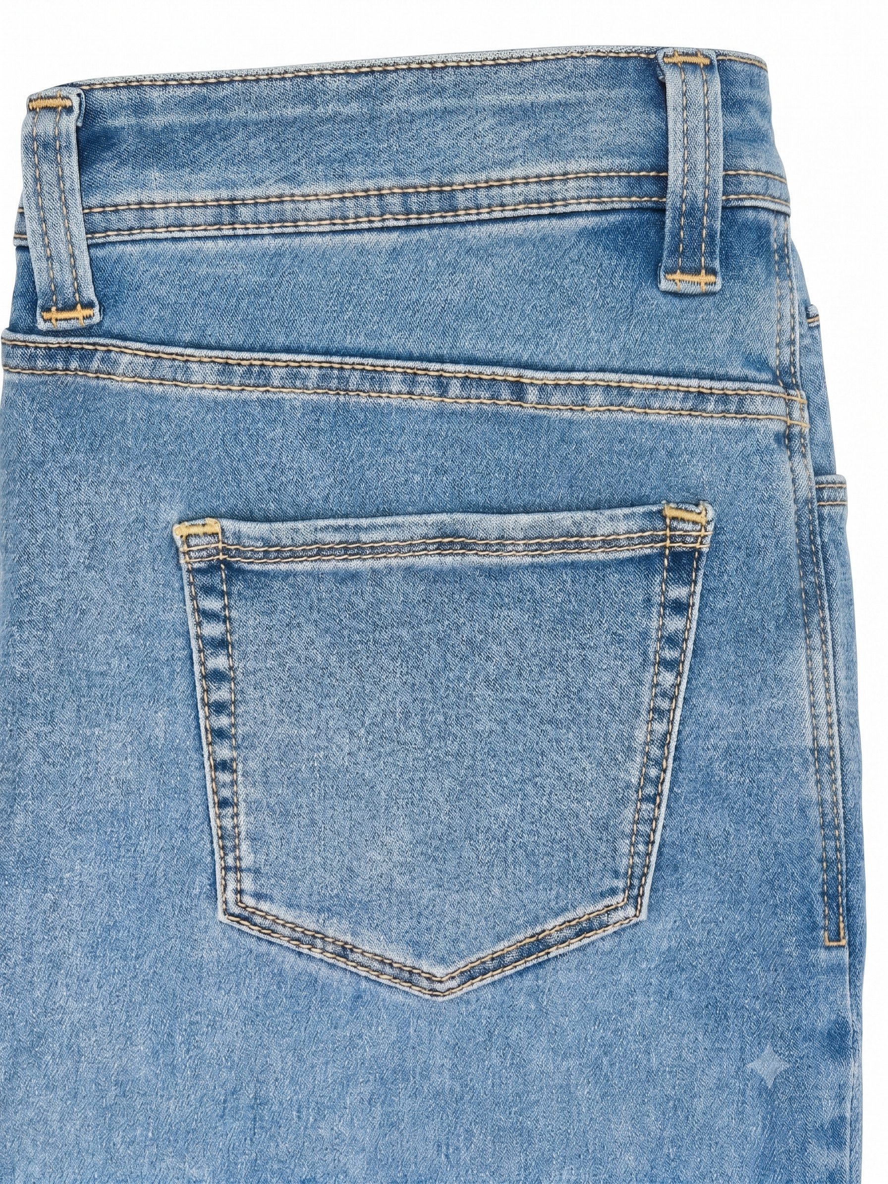 BlauerHafen Schlagjeans Damen Schlagjeans Stretch Baumwollmischung 5 Pocket mit Reißverschluss