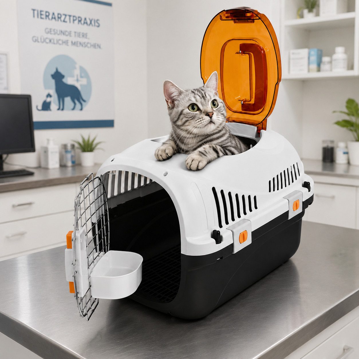 SNOEKIE Tiertransportbox SNOEKIE Transportbox für Katzen & kleine Hunde mit 2 Öffnungen