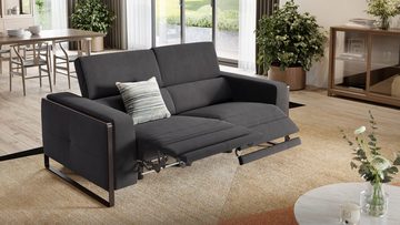 Sofanella 3-Sitzer Sofanella 3-Sitzer MANZANO Stoffsofa Designersofa Couch in Hellgrau