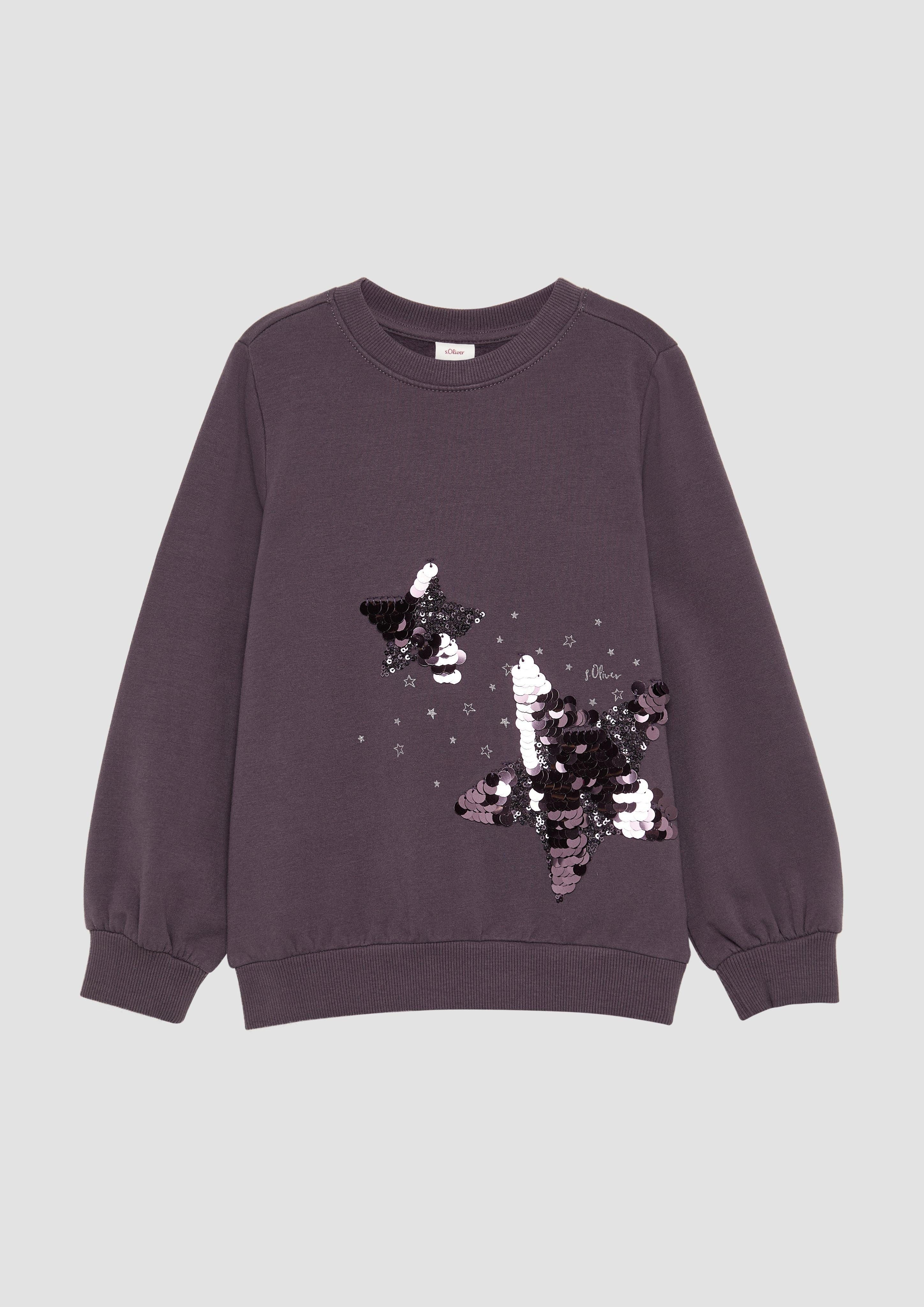 Sweatshirt Wärmende Sweatshirt mit Pailletten