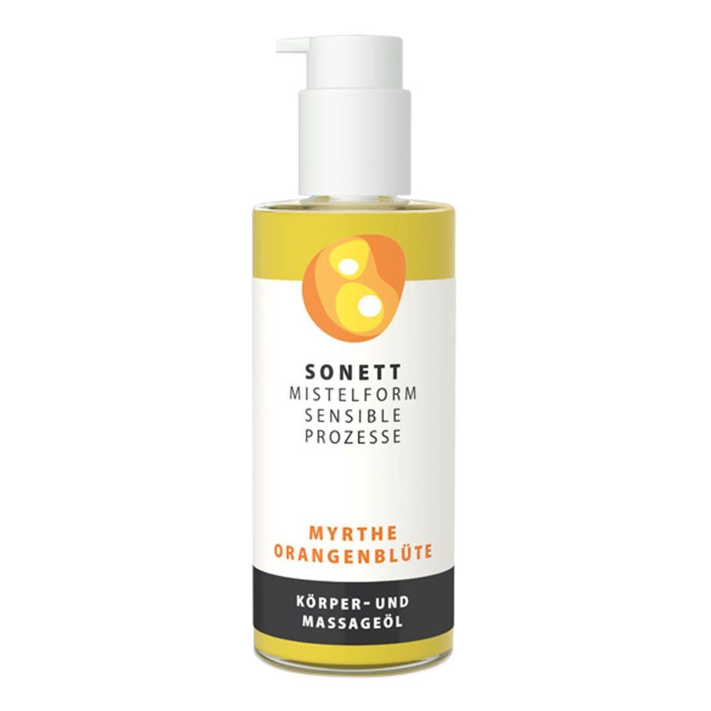 Orangenblüte Körperöl Körper- Myrthe Sonett & Mistelform - Massageöl