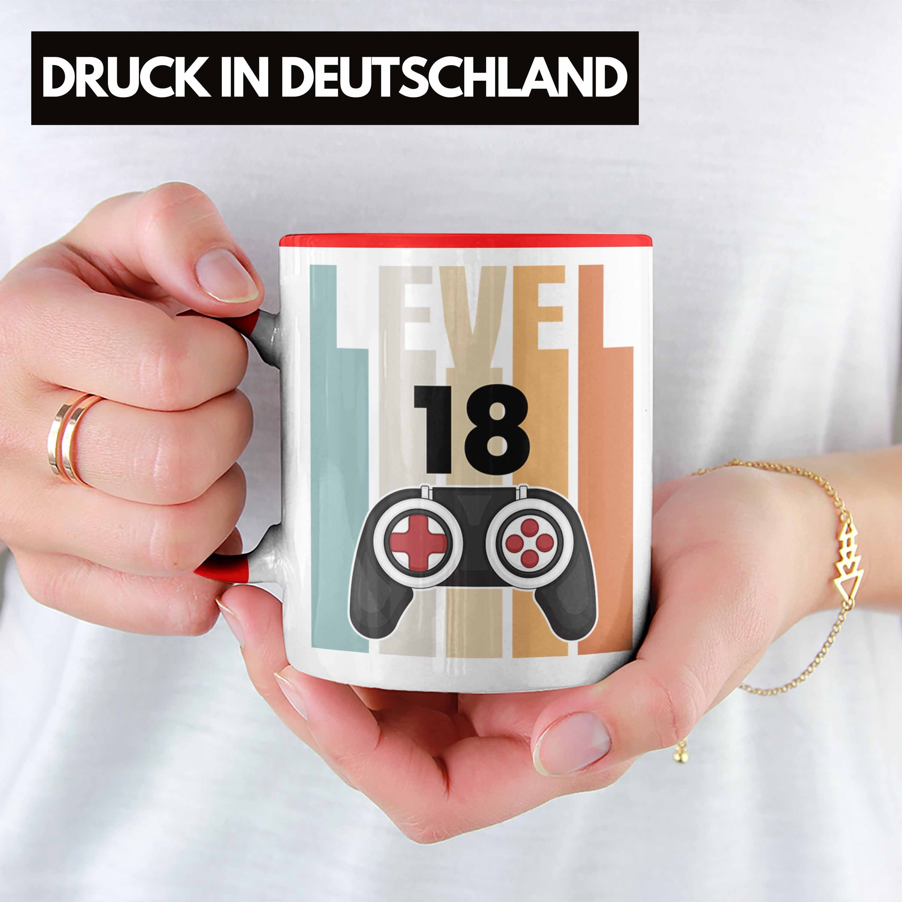 - Gamer Geschenkidee zum 18. Rot Tasse Trendation Jungs Jungen Tasse Trendation Geburtstag