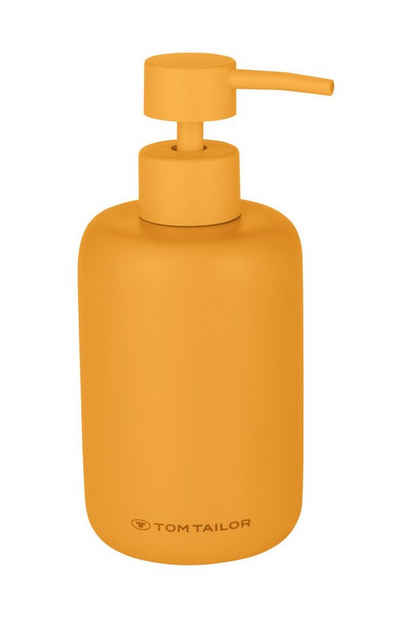 TOM TAILOR HOME Seifenspender Mustard Pumpspender Accessoires Badezimmer, (1-tlg., 1x Seifenspender), Hochwertiges Polyresin, Universell einsetzbar, Nachfüllbar