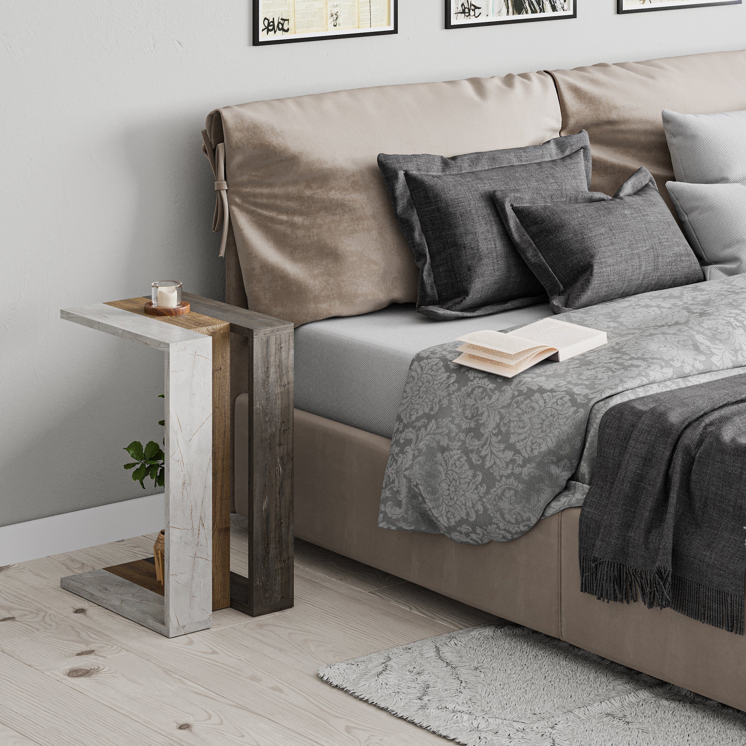 Decortie Beistelltisch Muju, Modern C Form günstig online kaufen