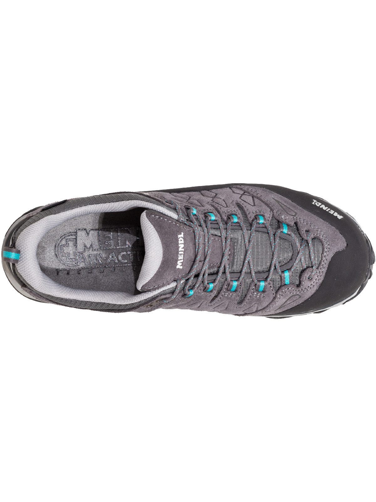 Meindl Meindl Lite Trail Lady GORE-TEX grau/türkis Wanderschuh GORE-TEX® – Winddicht, wasserdicht und atmungsaktiv