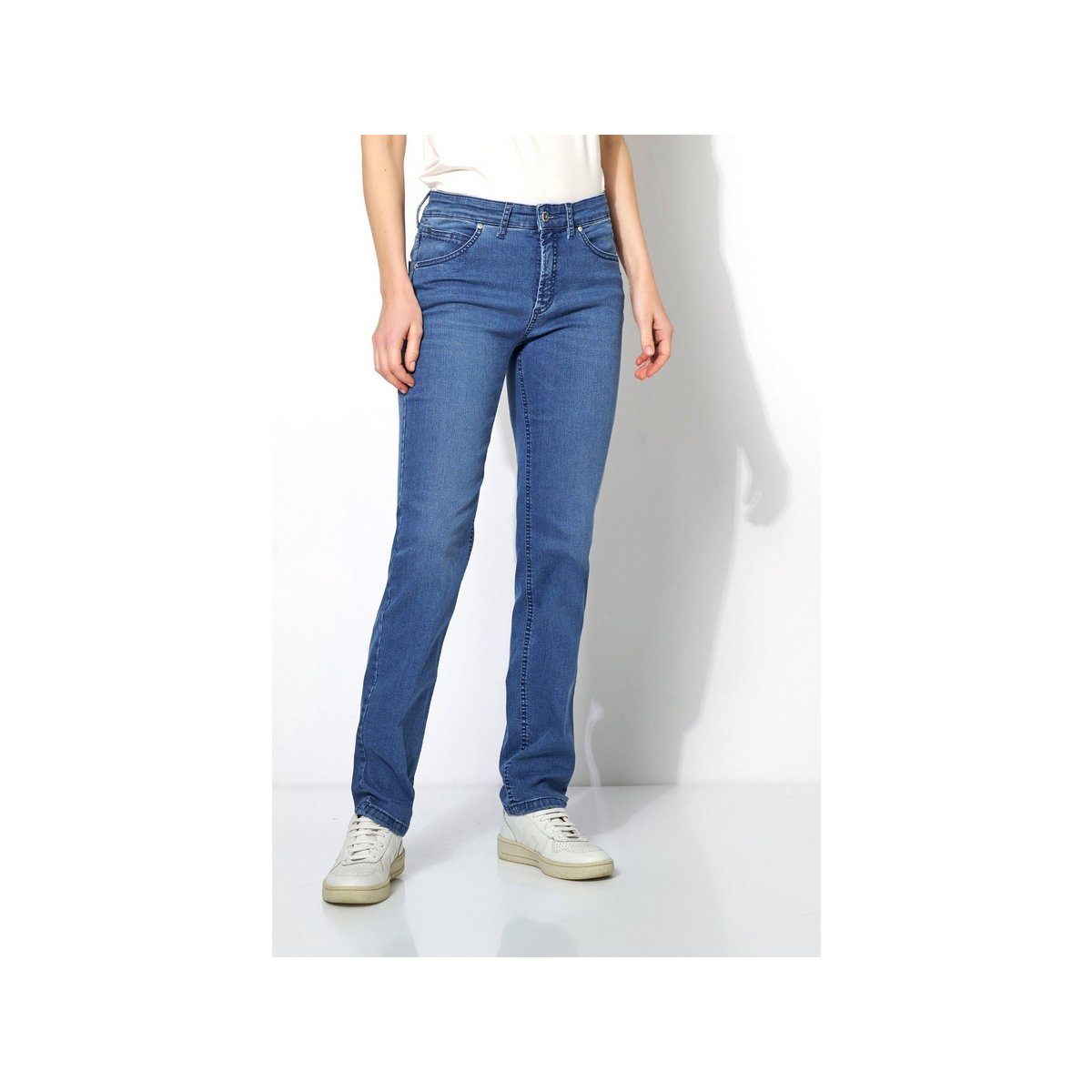 Relaxed by (1-tlg) 5-Pocket-Jeans bleached blau blue TONI