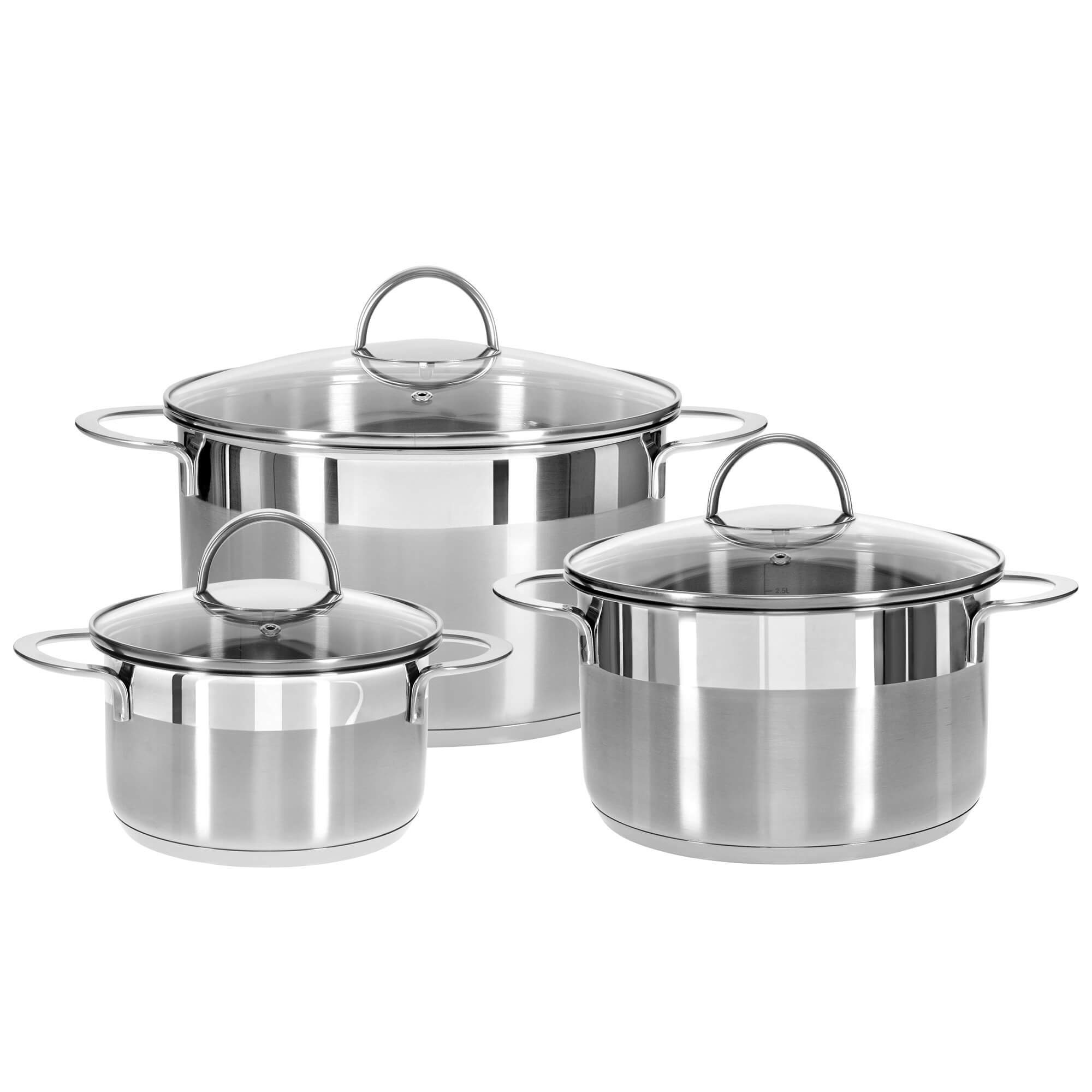 Kochtopf GRÄWE Topfset 16, 20 und 24 cm Kochtopf, Serie PRO-LINE