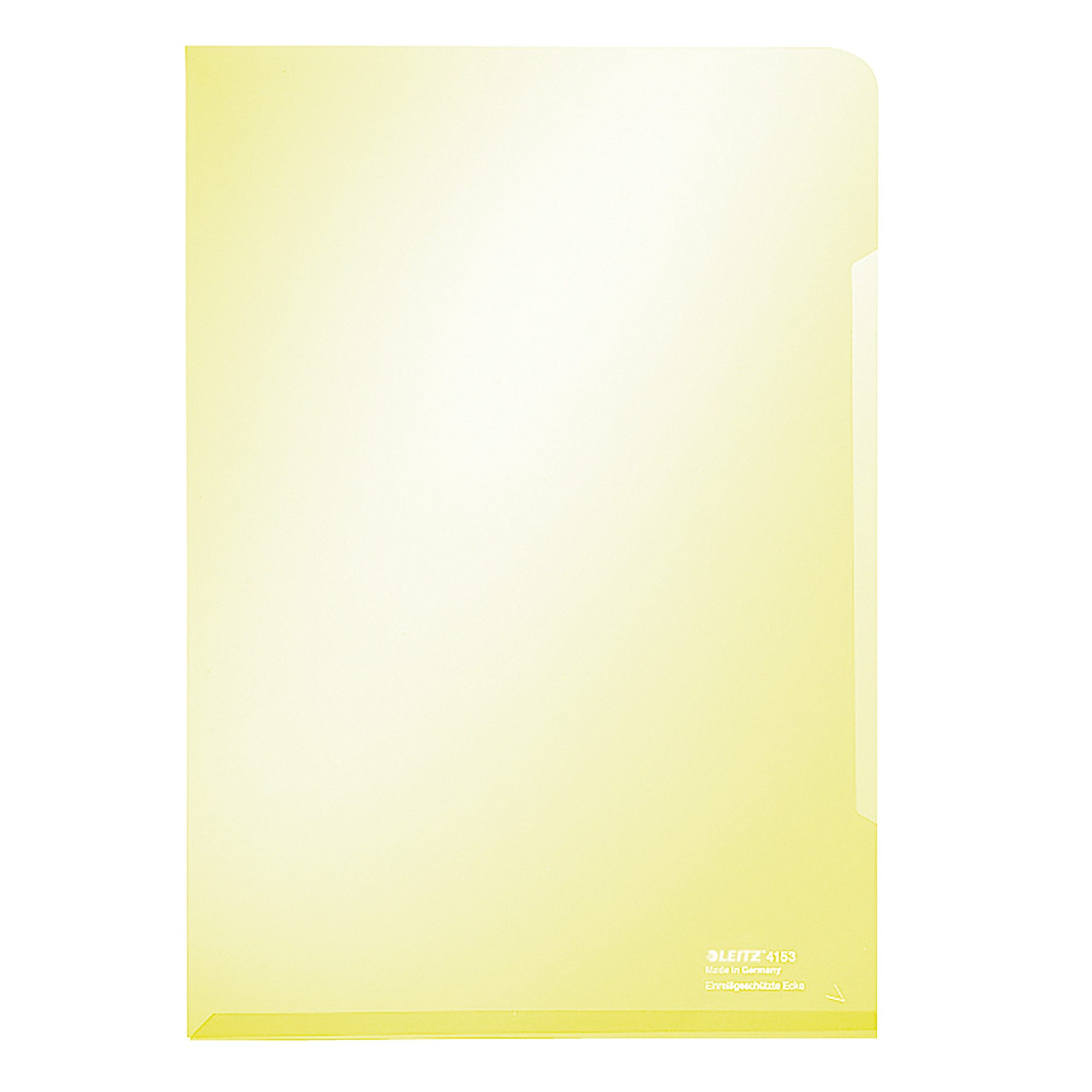LEITZ Prospekthülle Sichthülle Super Premium 41530015 A4 0,15mm gelb 100 Stück