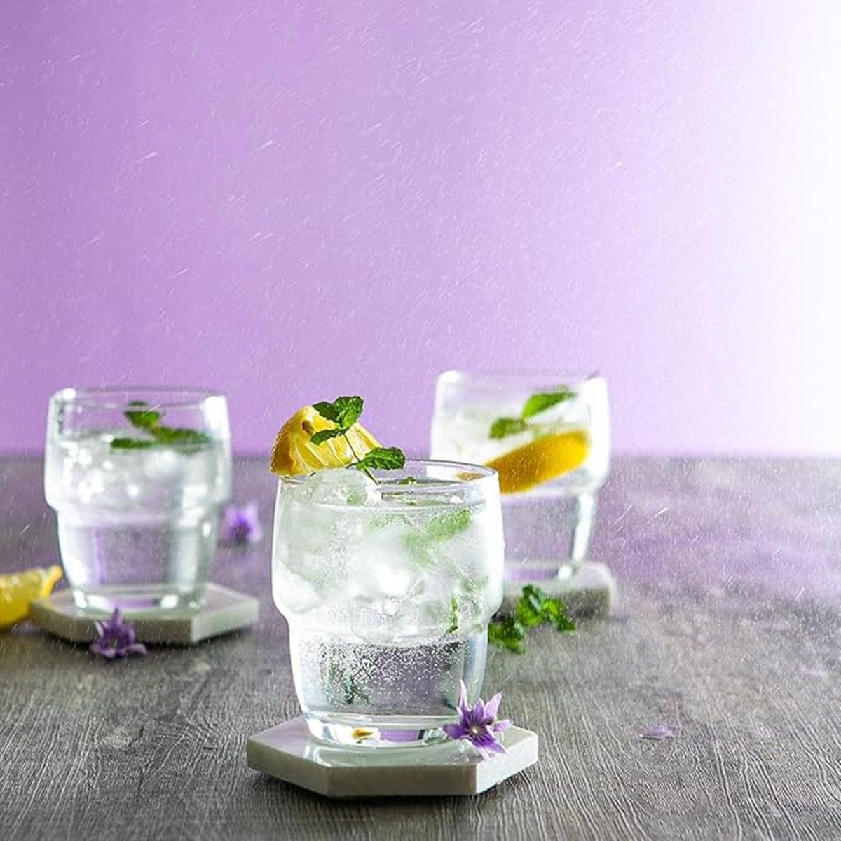 LAV Gläser-Set Galata Trinkgläser 3er Set - 285 ml Gläser mit modernem Design, 3-tlg., Glas, 3-Teile, 285 ml