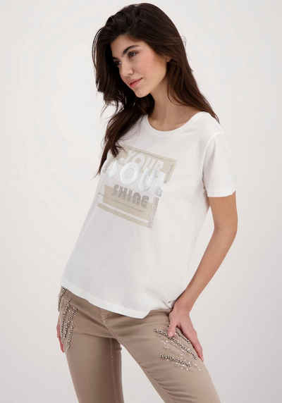 Monari T-Shirt »Shirt Schmuckschrift«