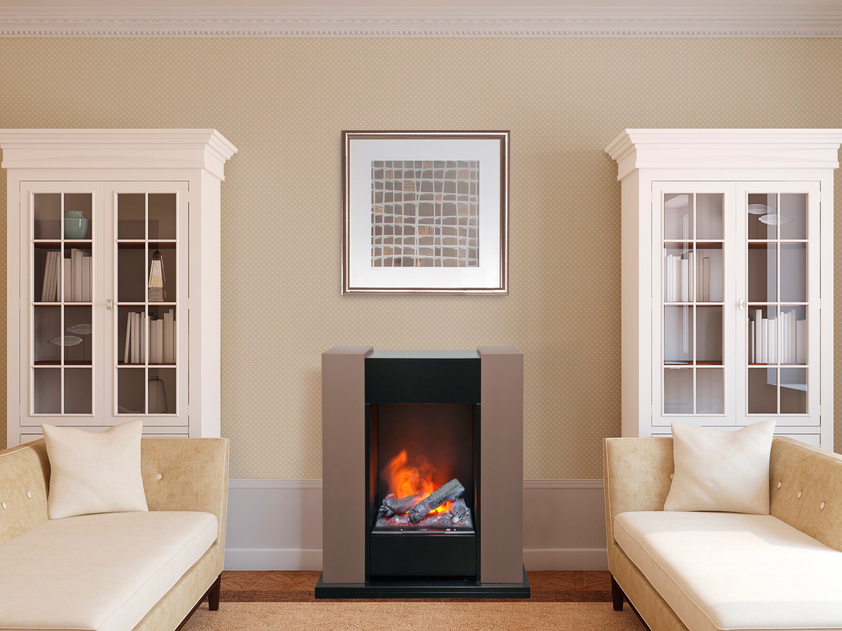 Dimplex Elektrokamin »Vivaldi«, schwarz mit bronzefarbenen