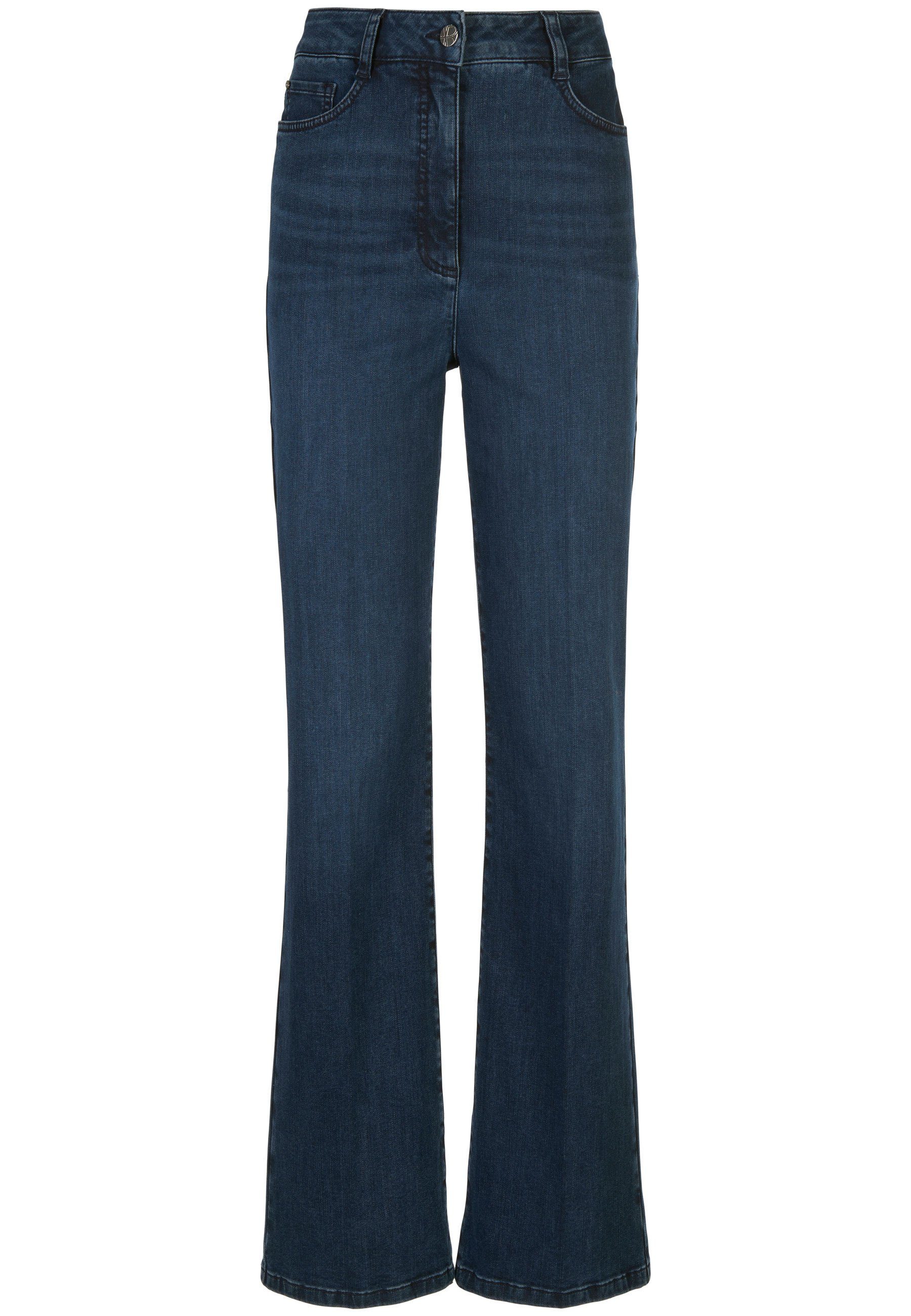 mit 5-Pocket-Jeans Taschen blue_denim Cotton Basler