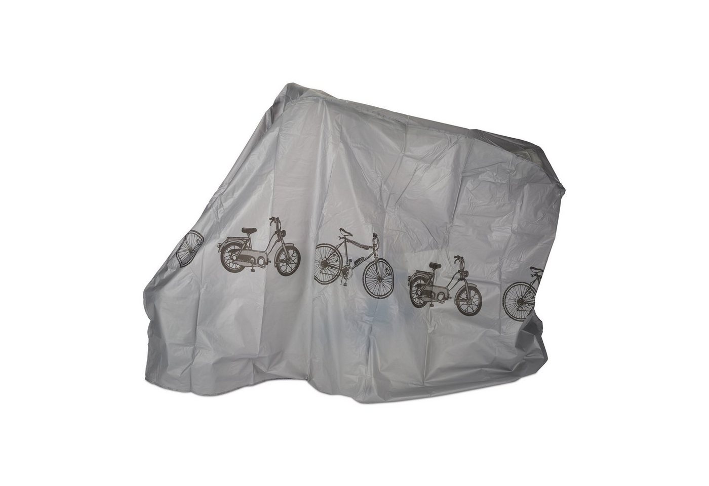 relaxdays Fahrradschutzhülle 3 x Fahrradgarage Kunststoff grau (1-St)
