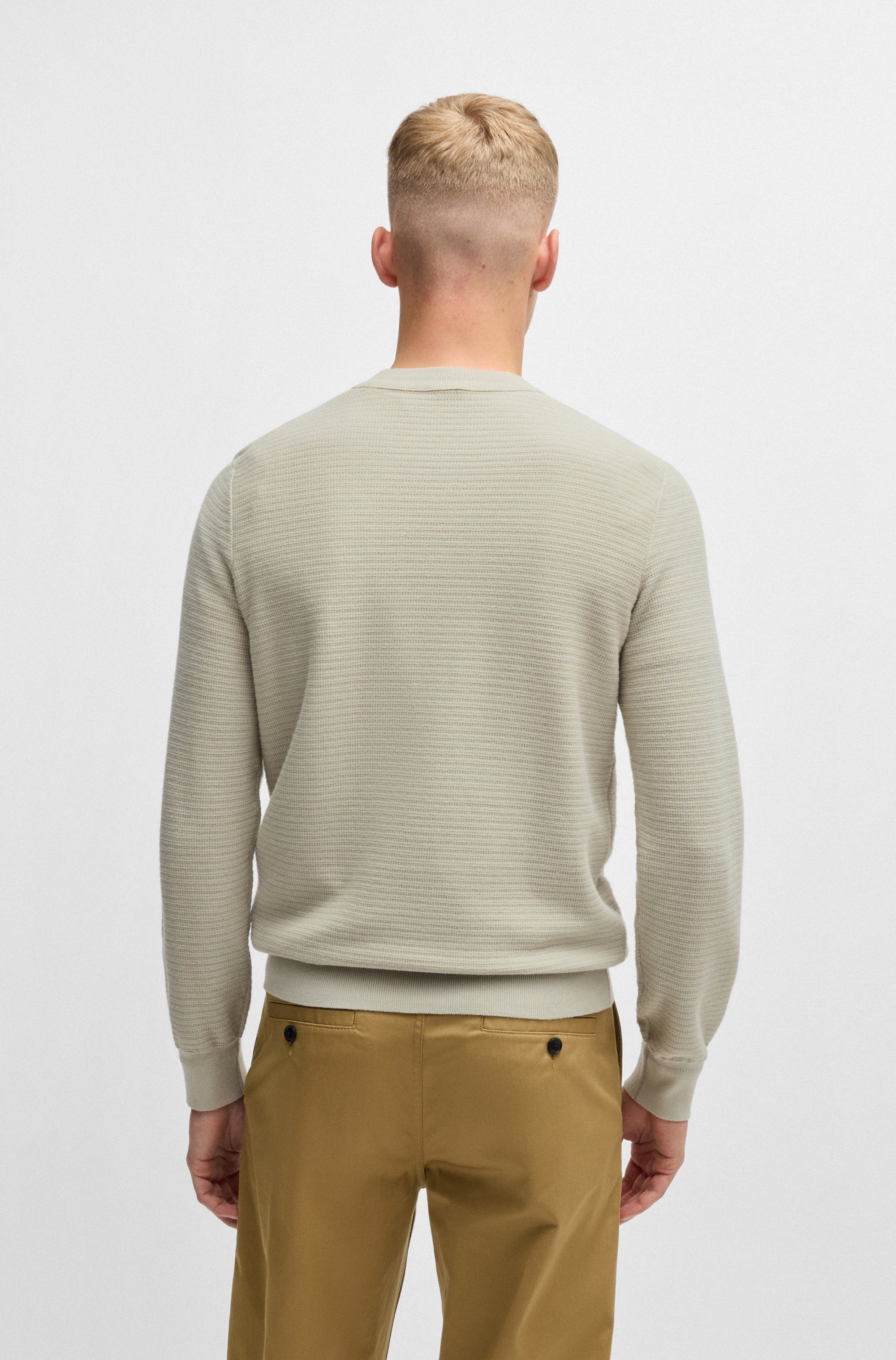 BOSS ORANGE Strickpullover Anion mit BOSS-Badge günstig online kaufen