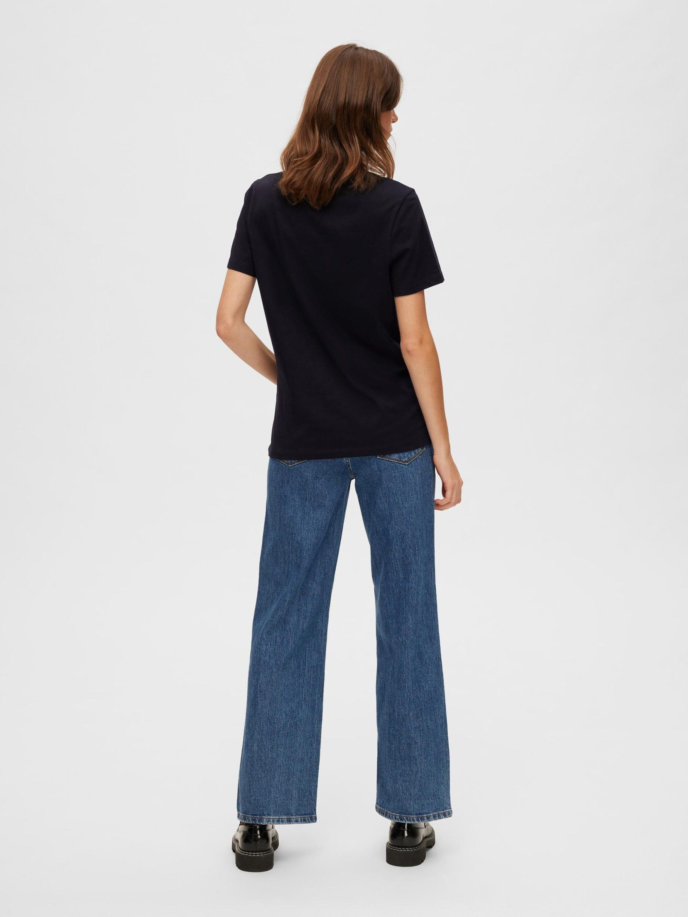 Selected Langarmshirt (1-tlg) Plain/ohne Details