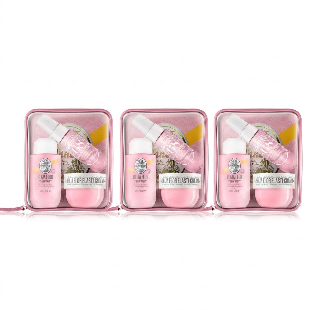 Sol de Janeiro Pflege-Geschenkset Sol de Janeiro Beija Flor Jet Set 3er Set, 3-tlg., Vorteilspack mit drei identischen Körperpflegesets