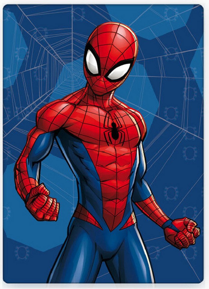 Wohndecke Spiderman Sweet Web Fleece-Decke 100x140cm, Spiderman, Geschenkidee für Mädchen und Jungen