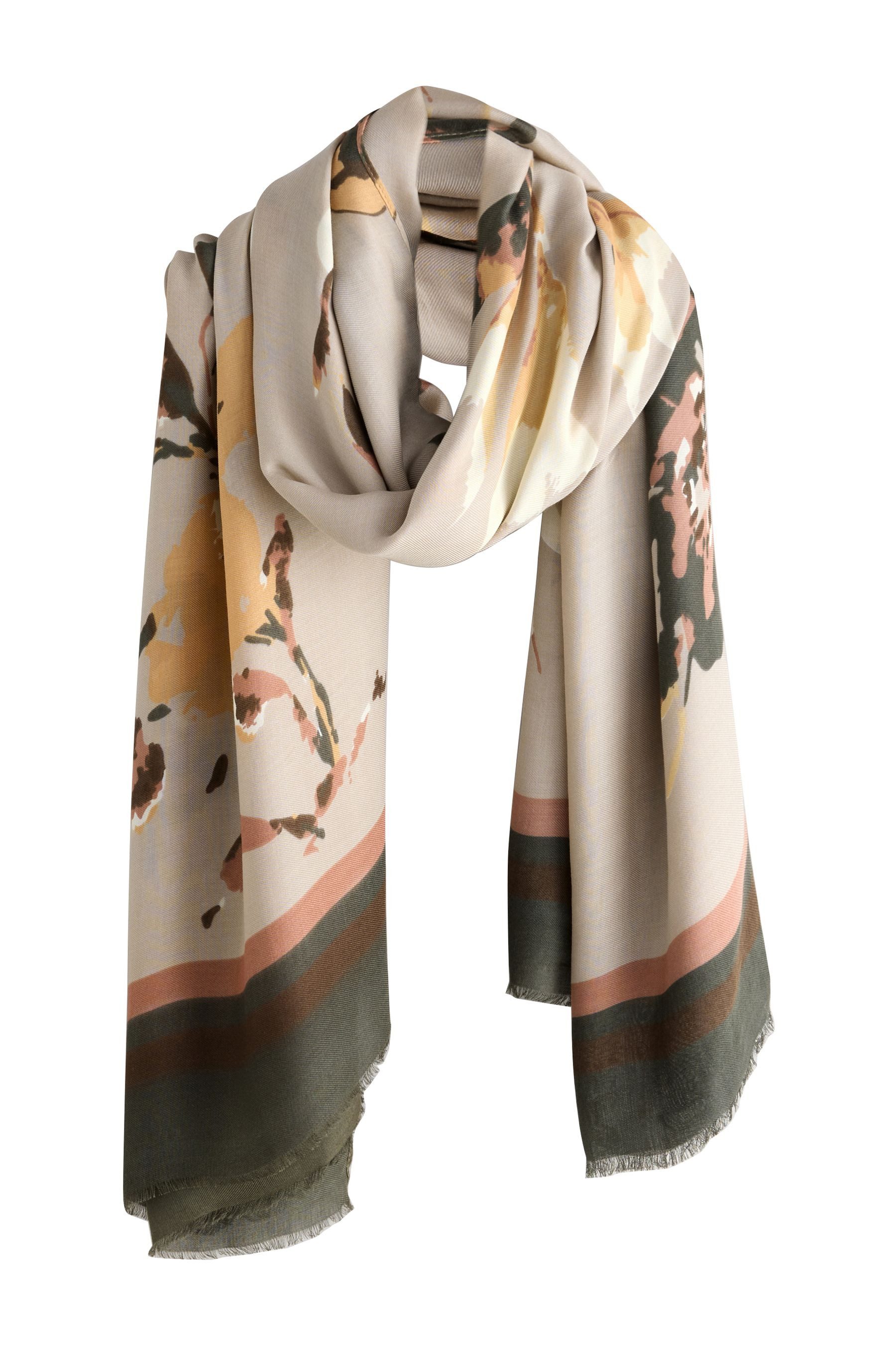 Next Schal Leichter Schal mit Print, (1-St)