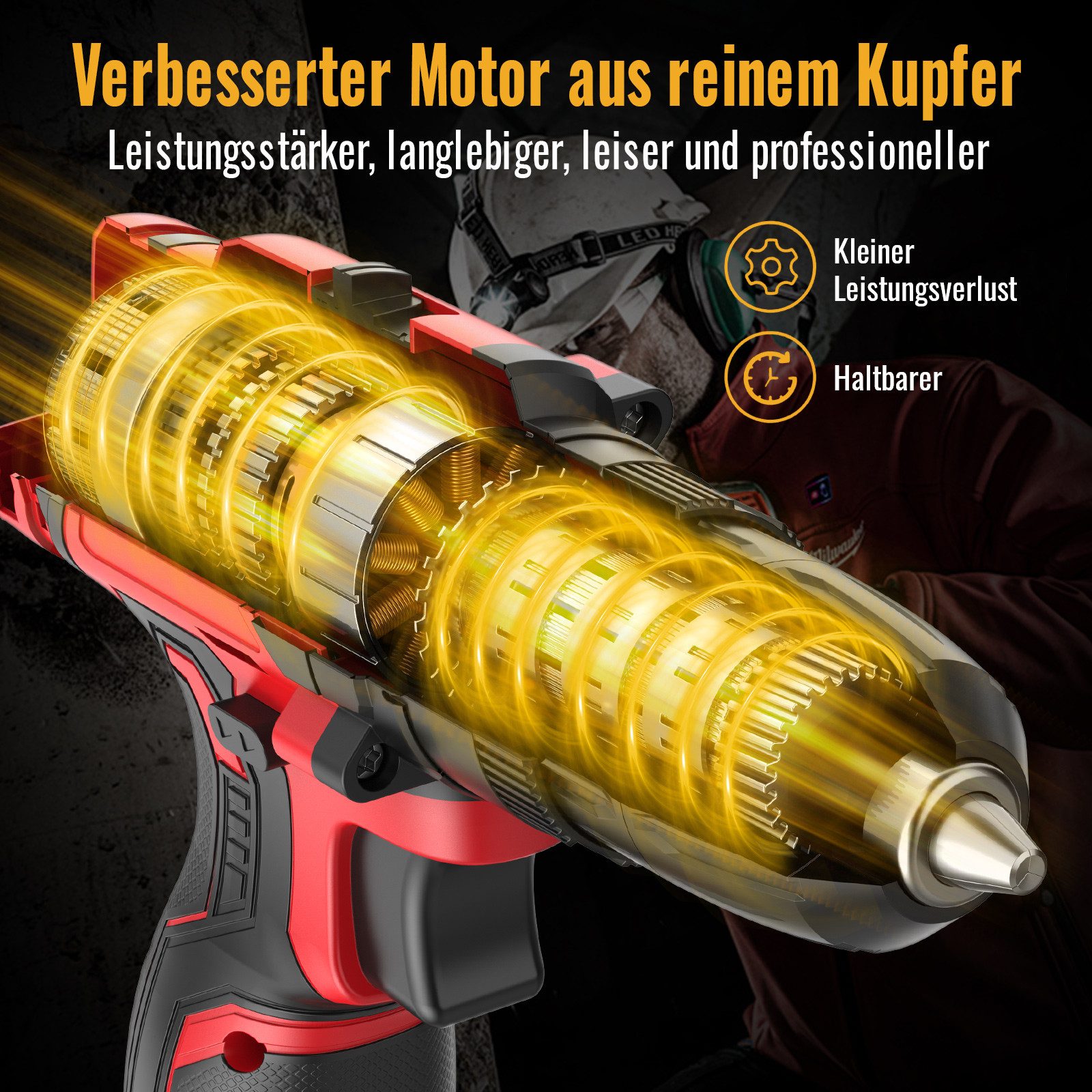 CONENTOOL Akku-Bohrschrauber Akku-Schrauber, 2 Geschwindigkeiten, 220-240 V günstig online kaufen